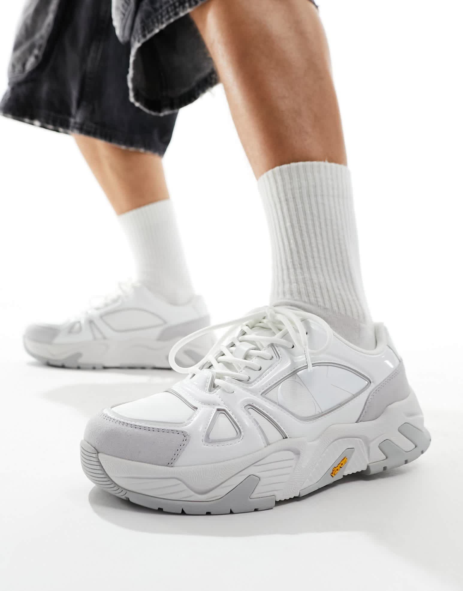 Calvin Klein vibram low trainers in white - ASOS Sample Sale EU Store