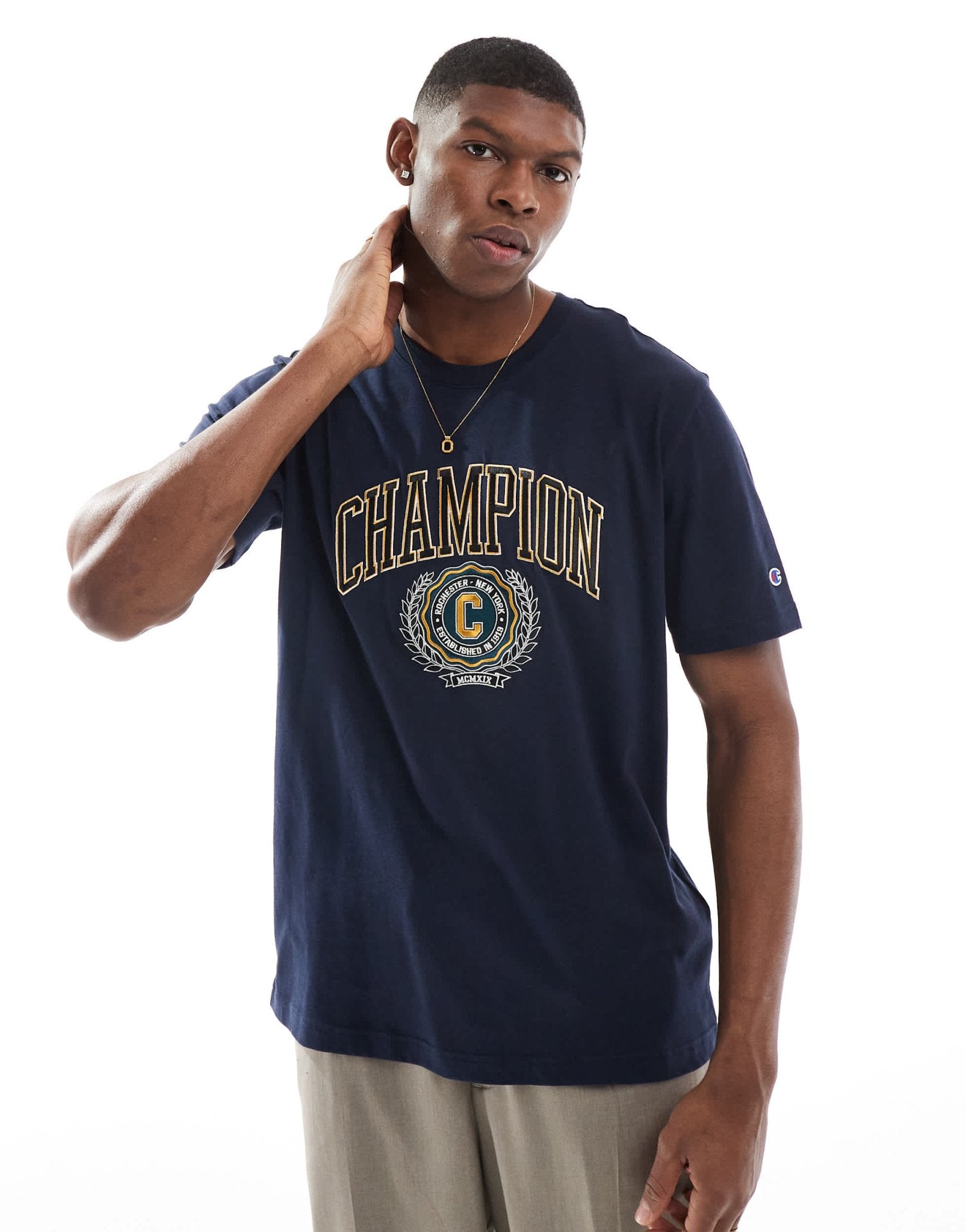 Champion College t-shirt in navy - ASOS Sample Sale EU Store