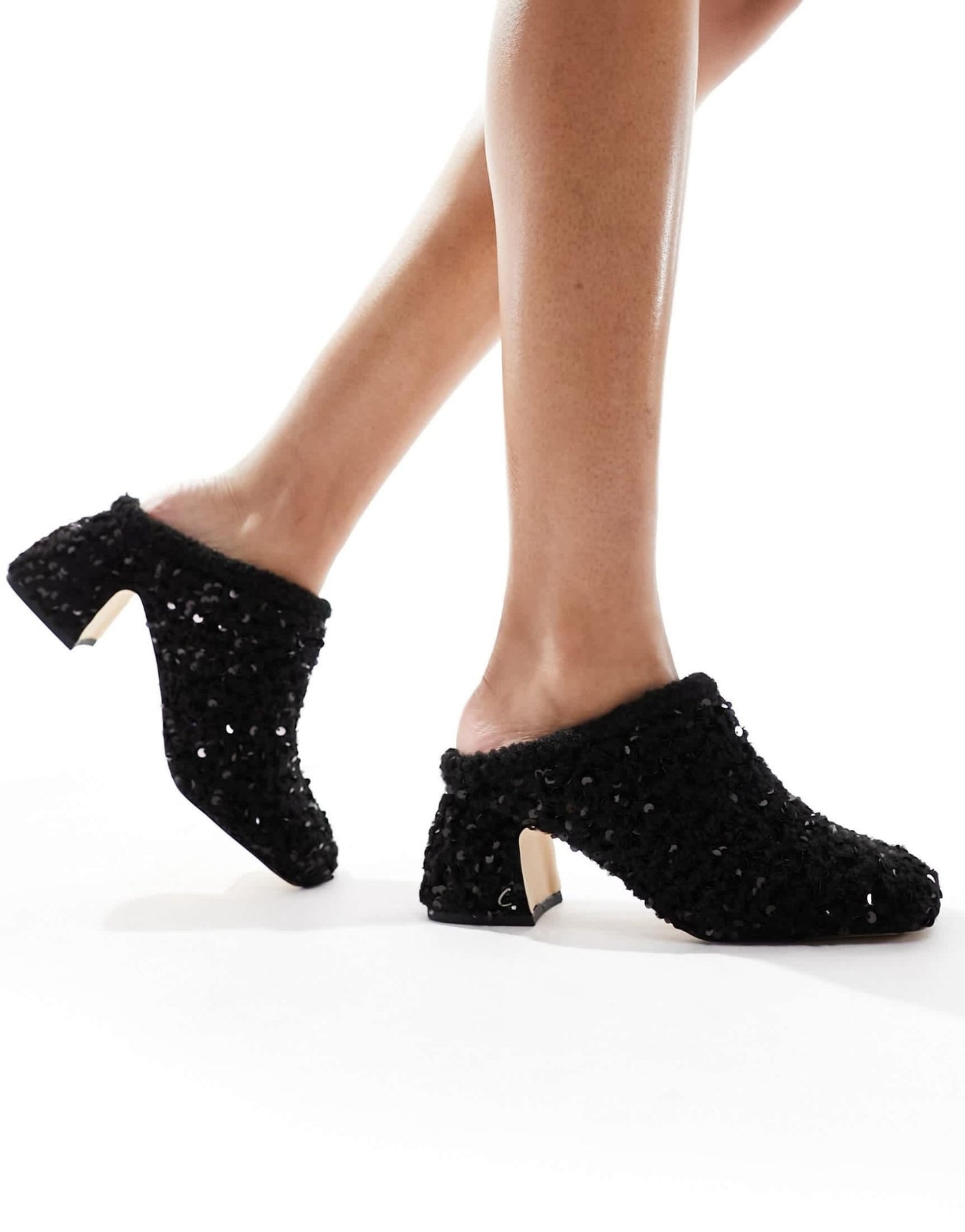 Circus NY Orin sequin mule in black - ASOS Sample Sale EU Store