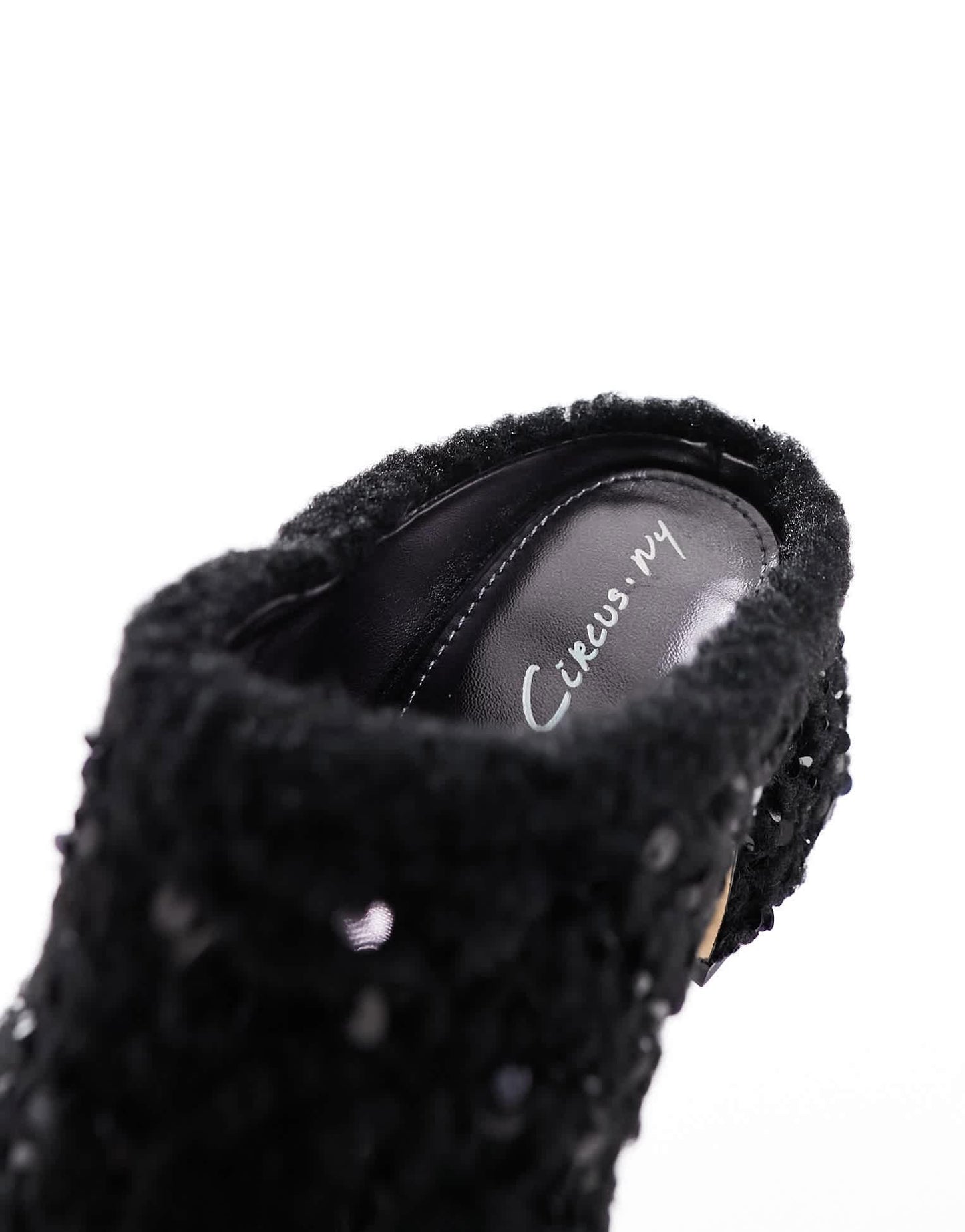 Circus NY Orin sequin mule in black - ASOS Sample Sale EU Store