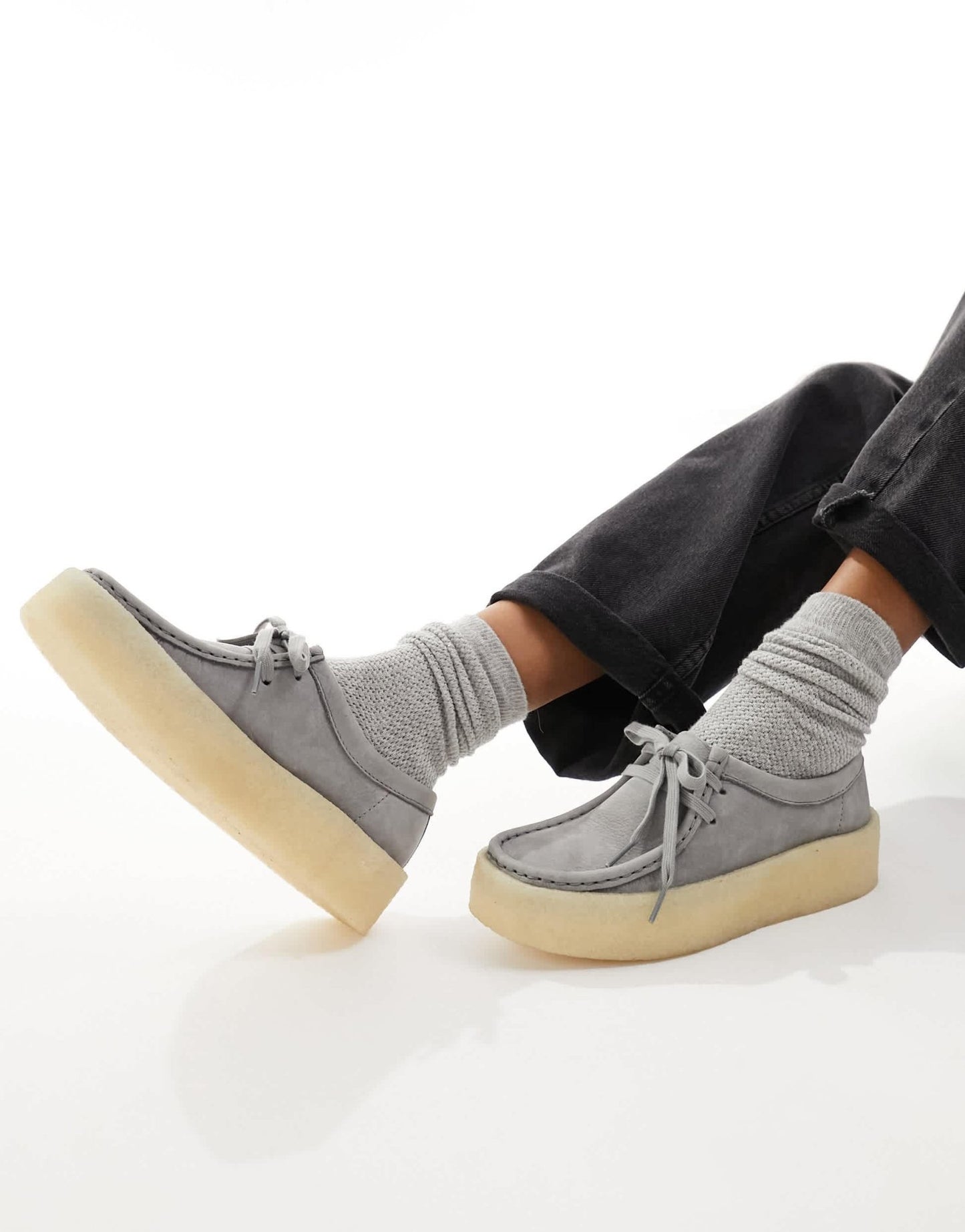 Clark Originals Cupsole shoes in dark grey suede - ASOS Sample Sale EU Store