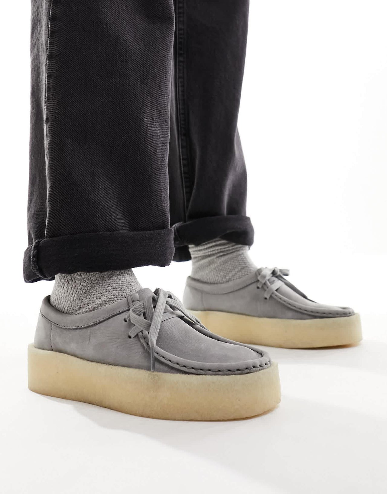 Clark Originals Cupsole shoes in dark grey suede - ASOS Sample Sale EU Store