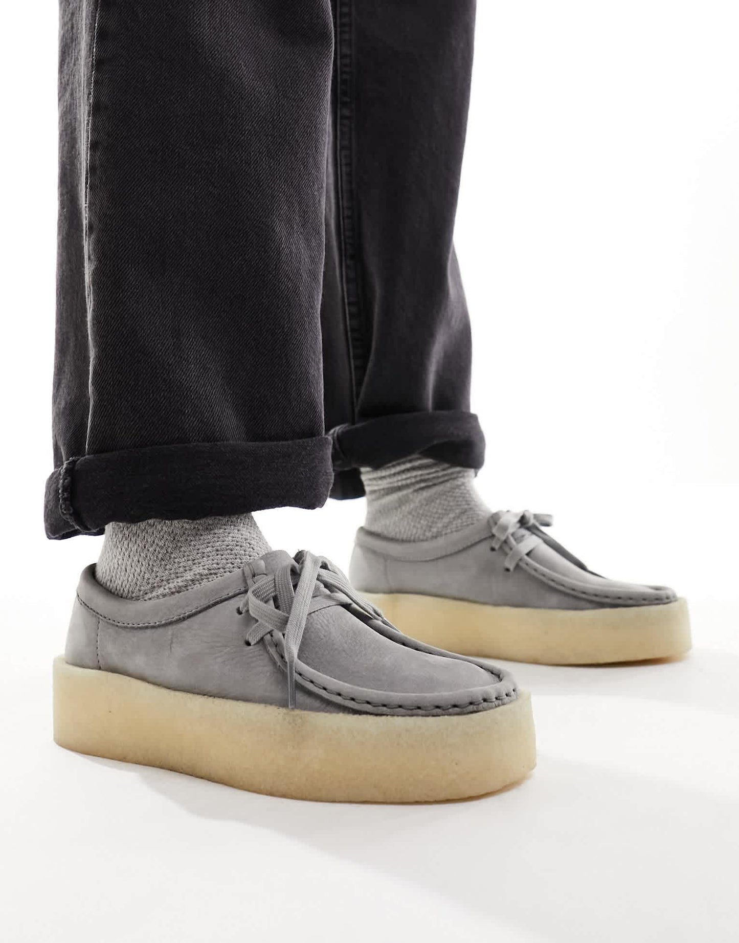 Clark Originals Cupsole shoes in dark grey suede - ASOS Sample Sale EU Store