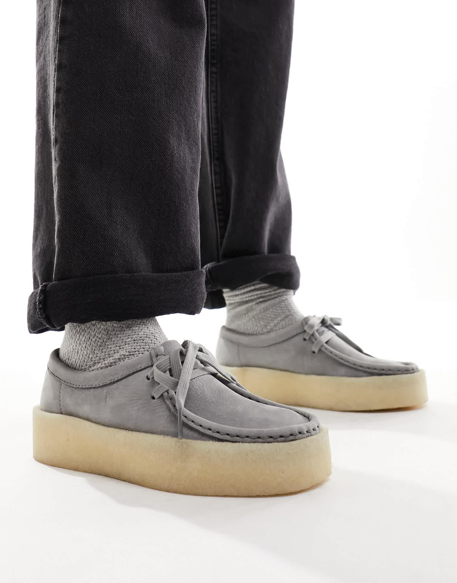 Clark Originals Cupsole shoes in dark grey suede - ASOS Sample Sale EU Store