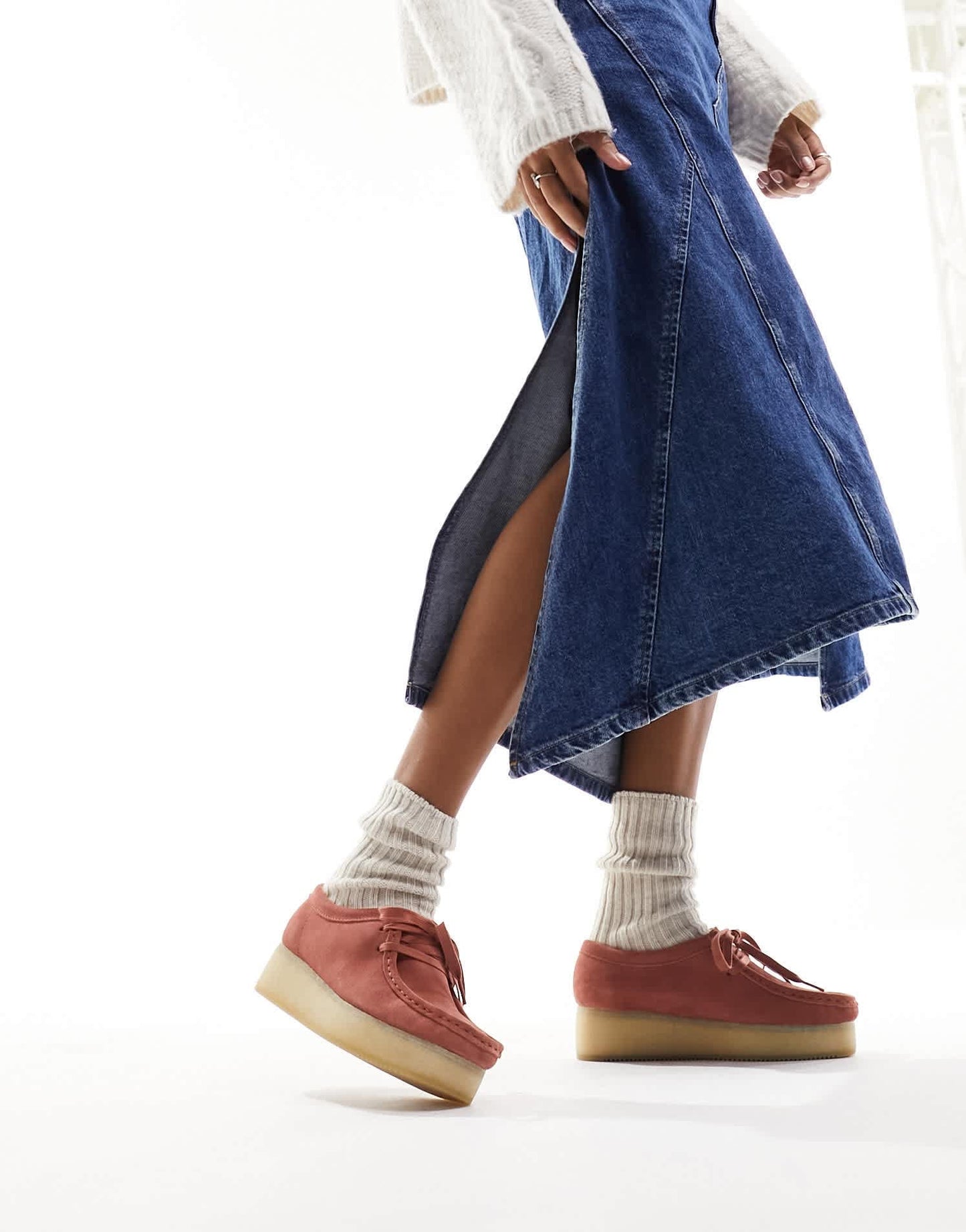 Clarks Originals Wallacraft Bee shoes in teracotta red suede - ASOS Sample Sale EU Store
