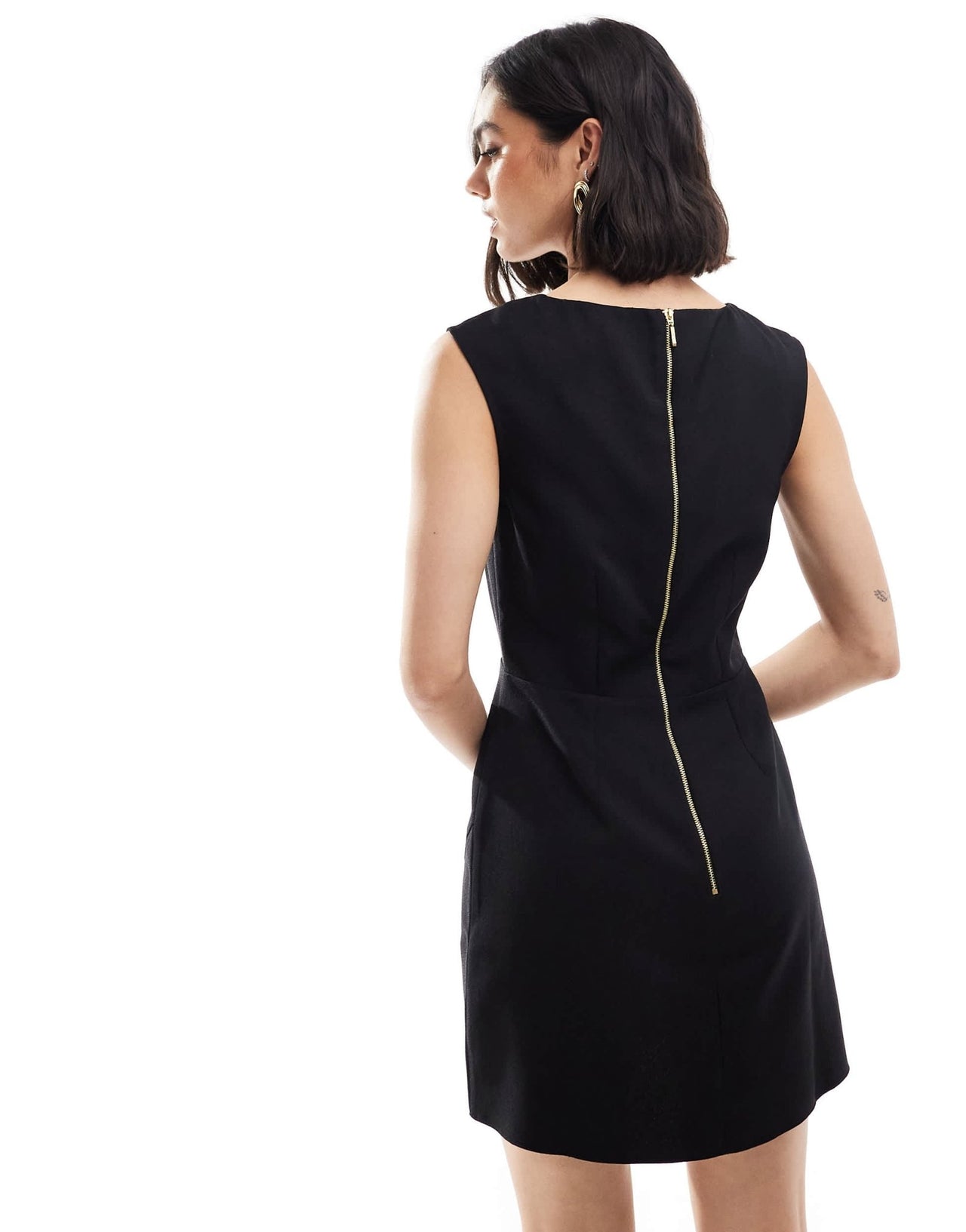 Closet London asymmetric mini dress in black - ASOS Sample Sale EU Store