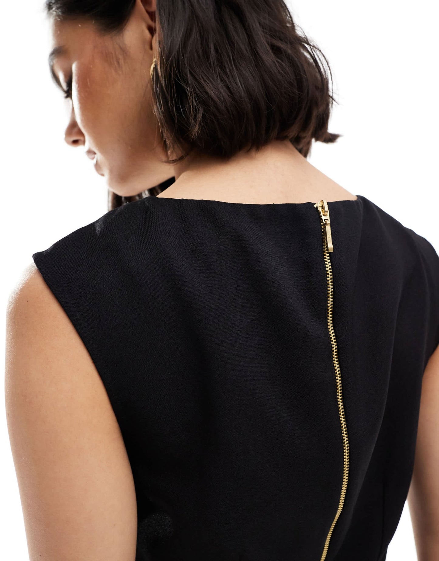 Closet London asymmetric mini dress in black - ASOS Sample Sale EU Store