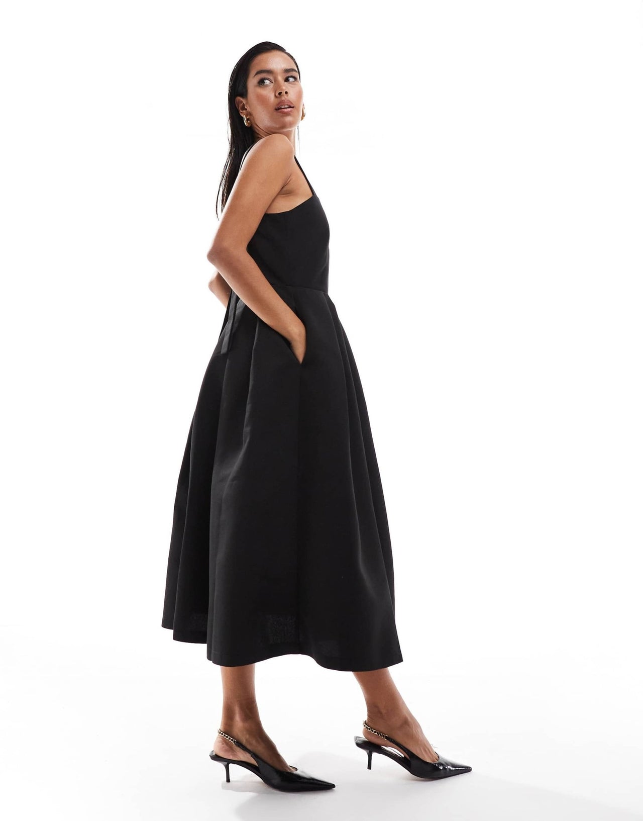 Closet London prom midi dress in black - ASOS Sample Sale EU Store
