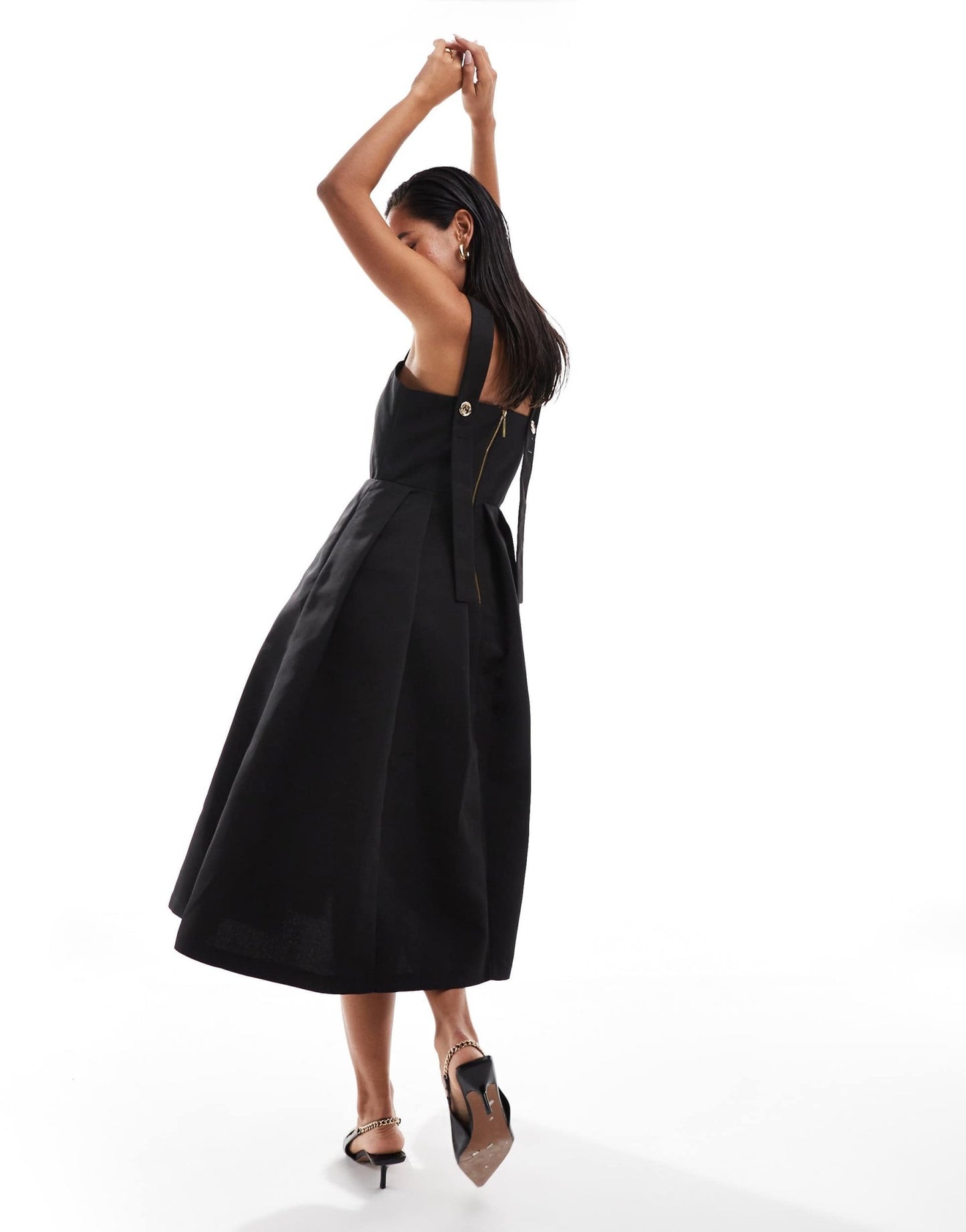 Closet London prom midi dress in black - ASOS Sample Sale EU Store