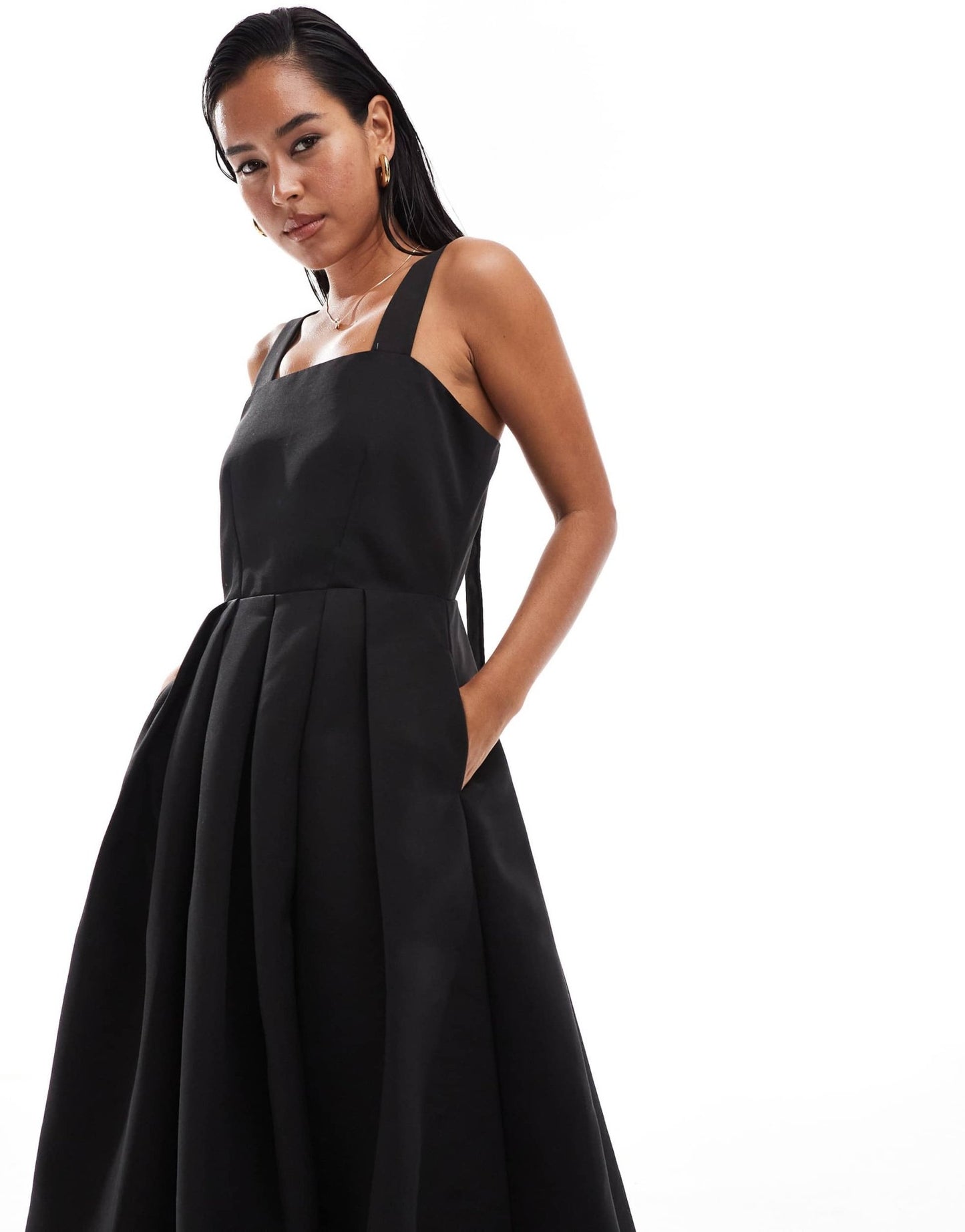 Closet London prom midi dress in black - ASOS Sample Sale EU Store