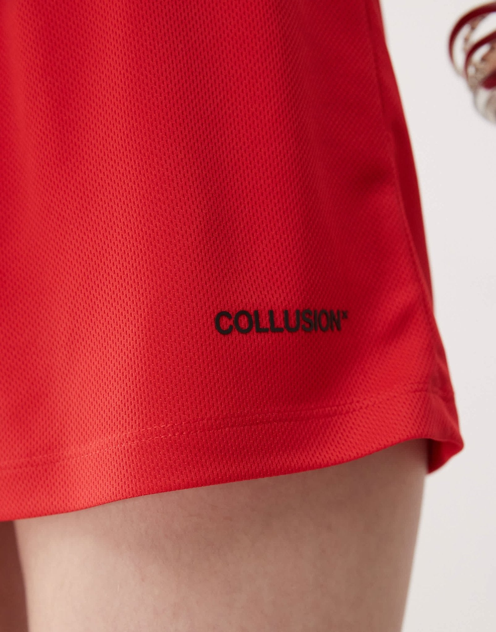 COLLUSION airtex red shorts with logo - ASOS Sample Sale EU Store