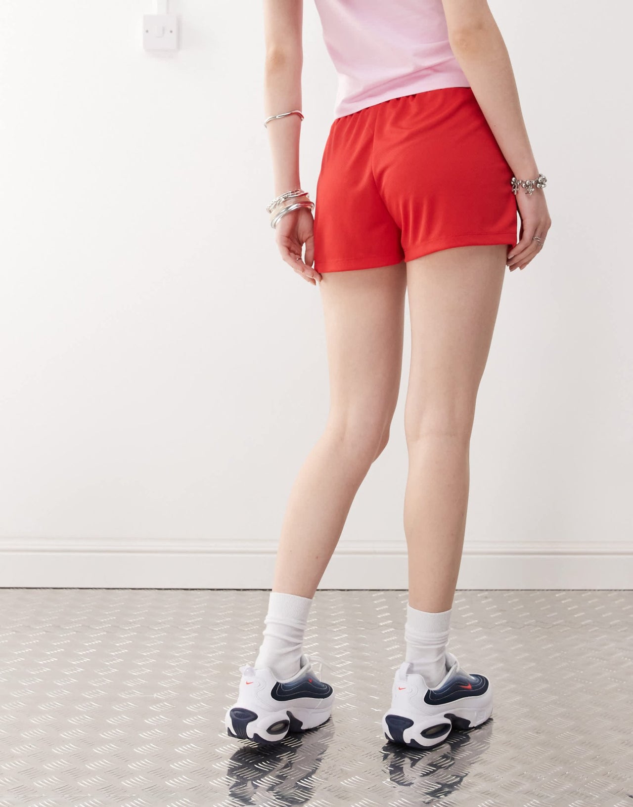 COLLUSION airtex red shorts with logo - ASOS Sample Sale EU Store