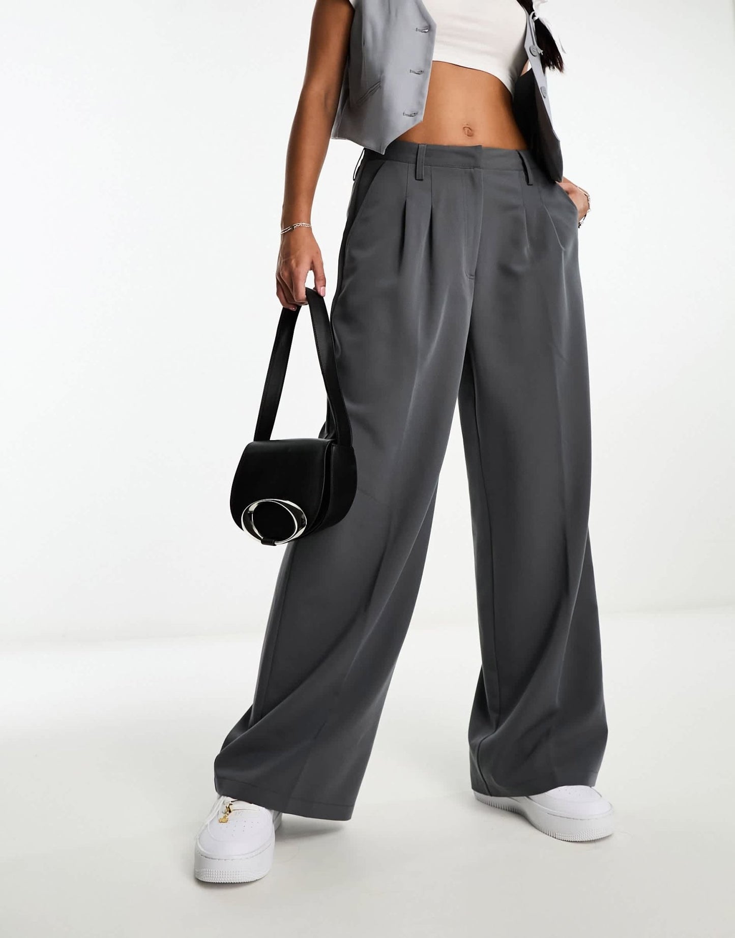 COLLUSION baggy tailored trouser in grey - ASOS Sample Sale EU Store