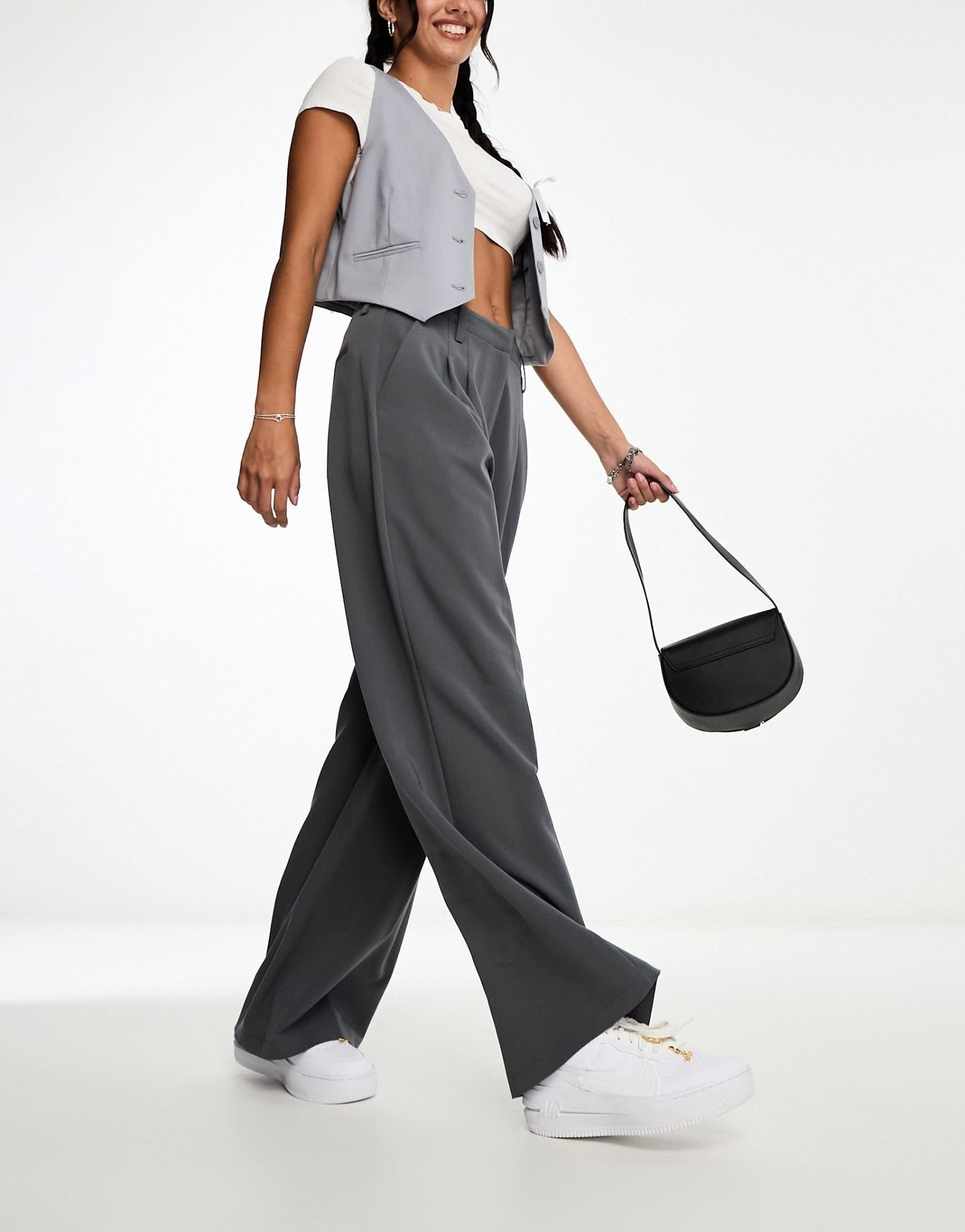 COLLUSION baggy tailored trouser in grey - ASOS Sample Sale EU Store