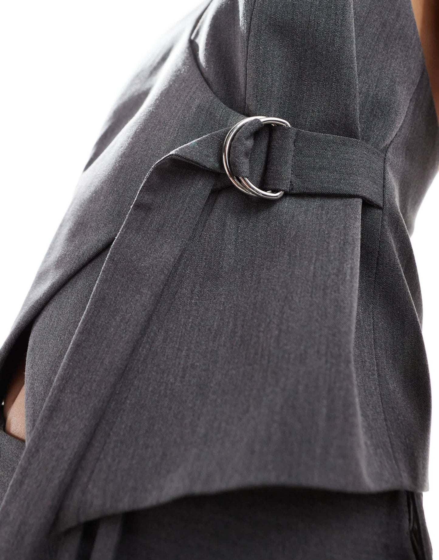 COLLUSION co - ord tailored fitted waistcoat in charcoal grey - ASOS Sample Sale EU Store