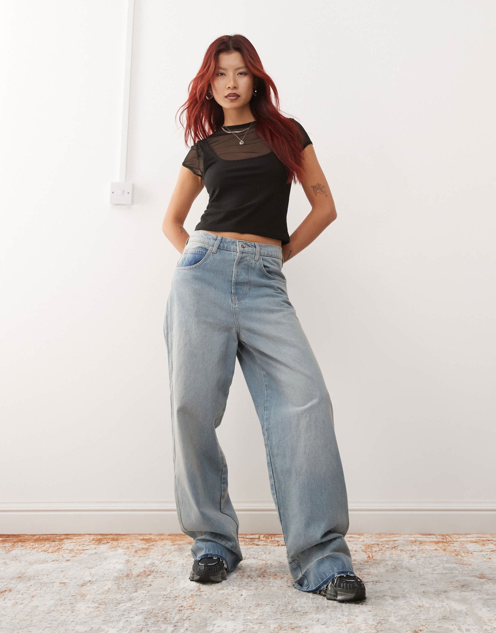 COLLUSION double layer baby tee in black - ASOS Sample Sale EU Store
