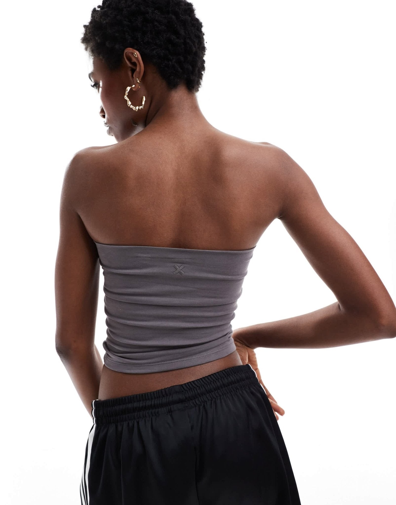 COLLUSION double lined bandeau in grey - ASOS Sample Sale EU Store