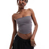 COLLUSION double lined bandeau in grey