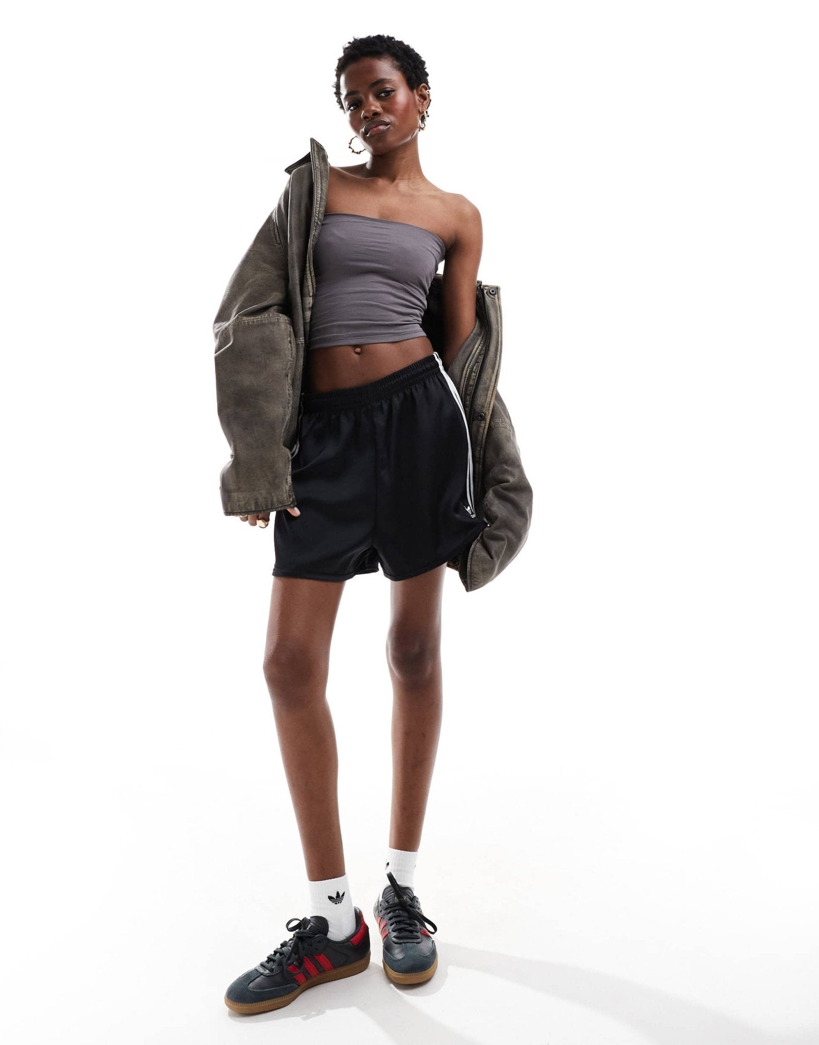 COLLUSION double lined bandeau in grey - ASOS Sample Sale EU Store