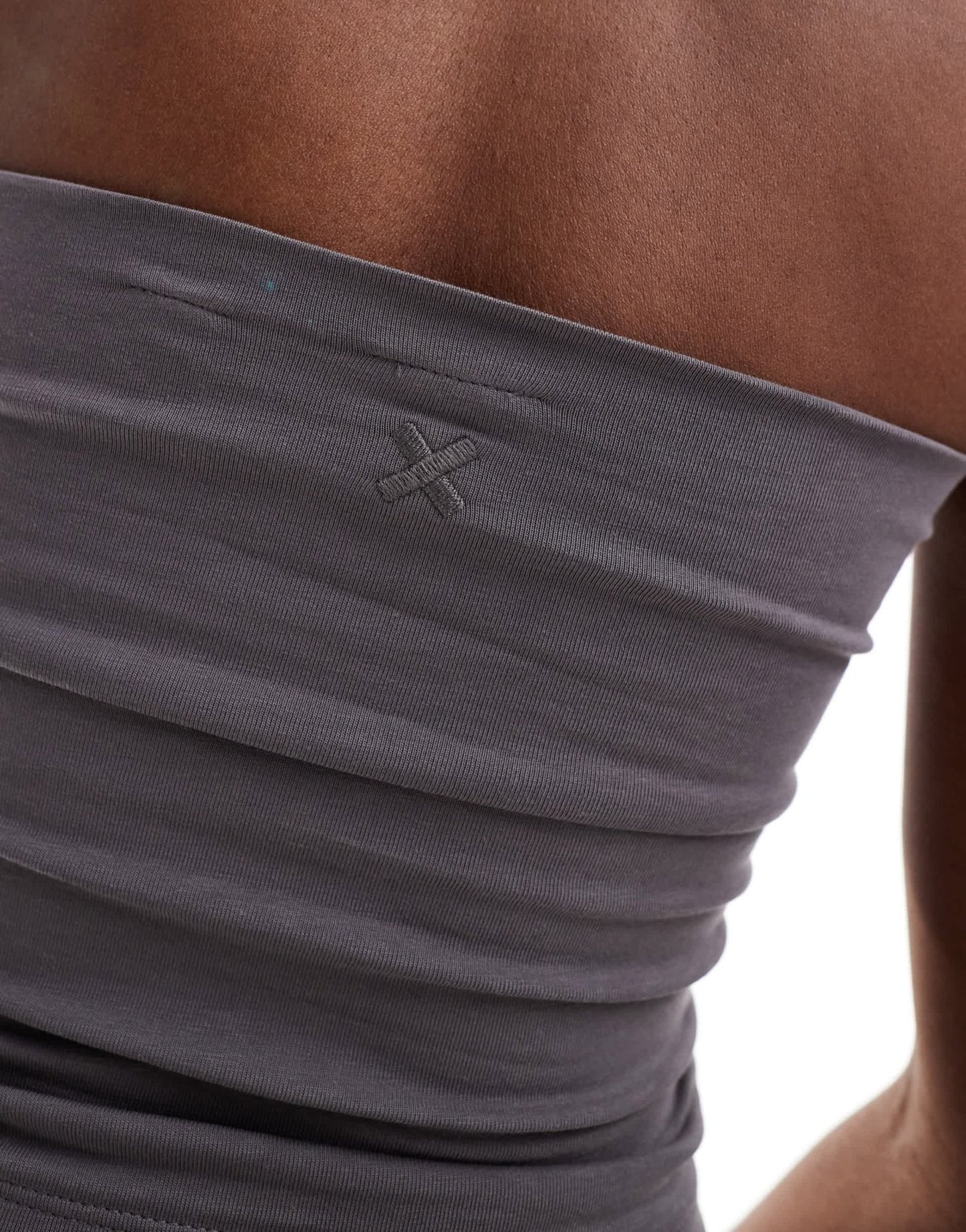 COLLUSION double lined bandeau in grey - ASOS Sample Sale EU Store