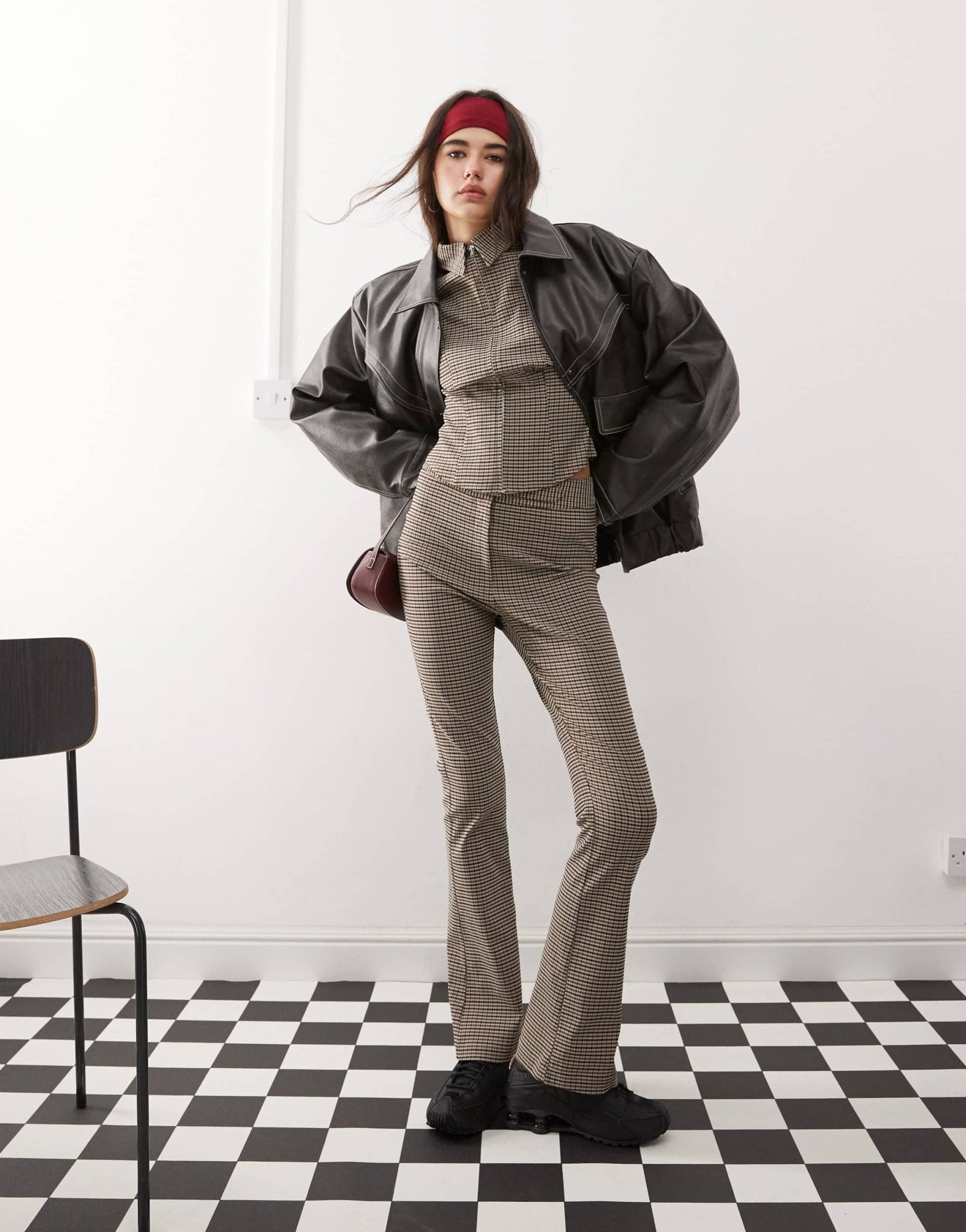 COLLUSION low rise check trouser co - ord in multi - ASOS Sample Sale EU Store