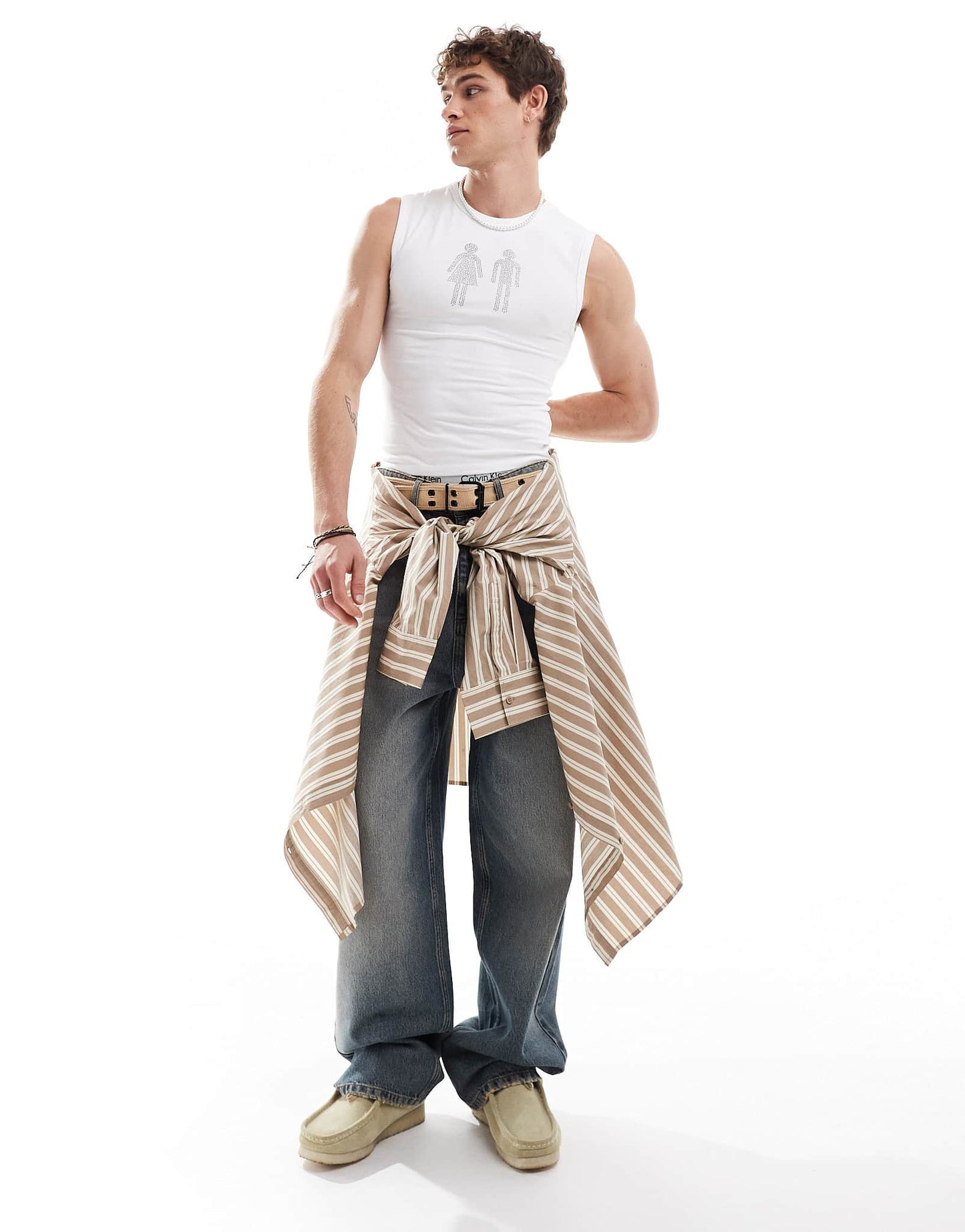 COLLUSION muscle vest with diamante - ASOS Sample Sale EU Store