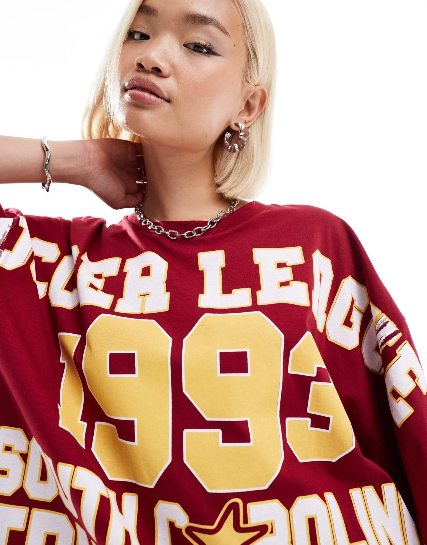 COLLUSION oversized t-shirt with soccer league 93 graphic - ASOS Sample Sale EU Store