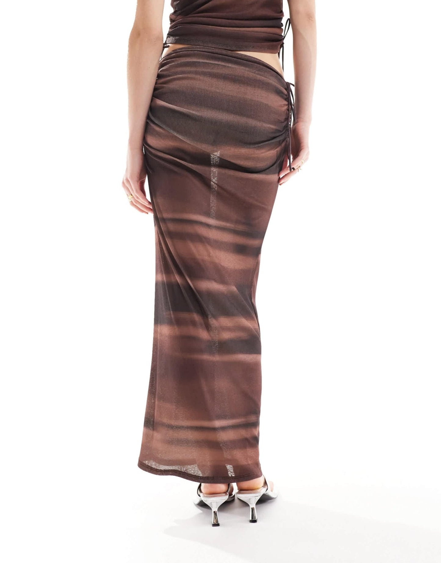 COLLUSION printed maxi skirt co - ord in brown - ASOS Sample Sale EU Store