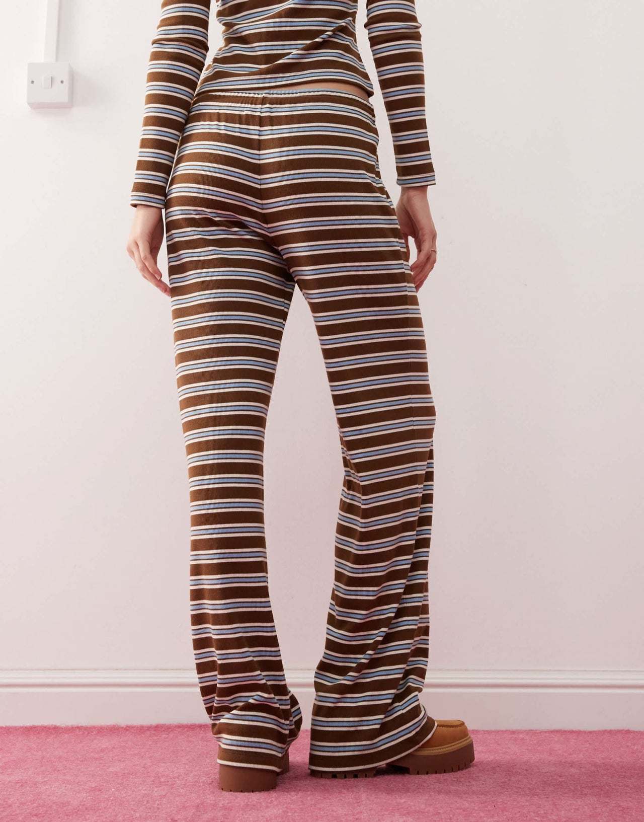 COLLUSION relaxed rib stripe trouser - ASOS Sample Sale EU Store