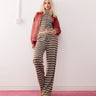 COLLUSION relaxed rib stripe trouser