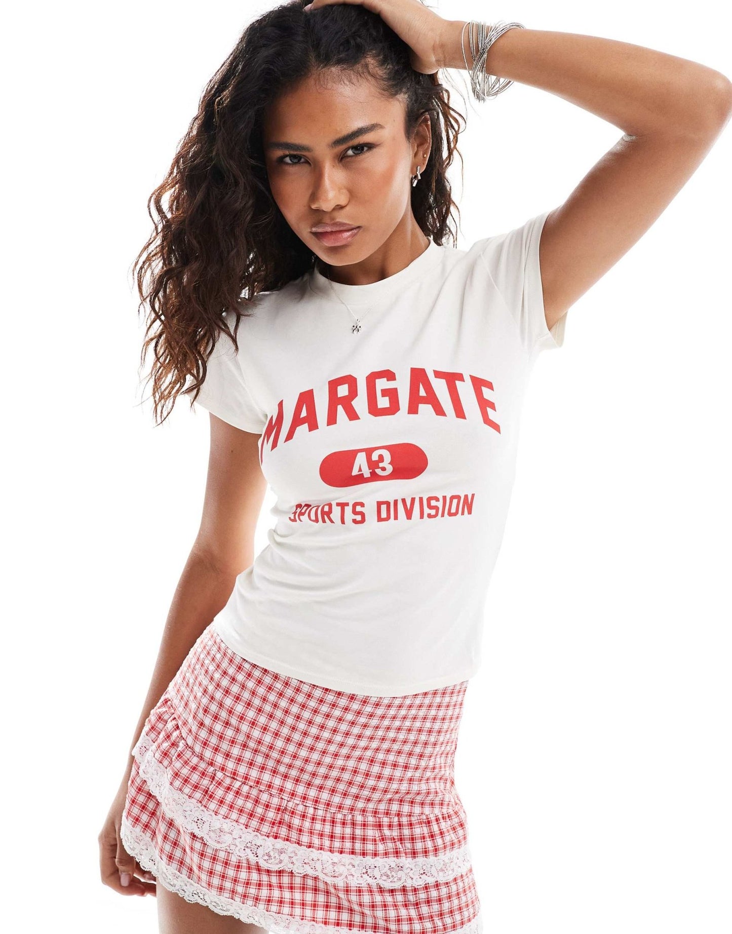 COLLUSION shrunken fitted t-shirt with retro Margate graphic - ASOS Sample Sale EU Store