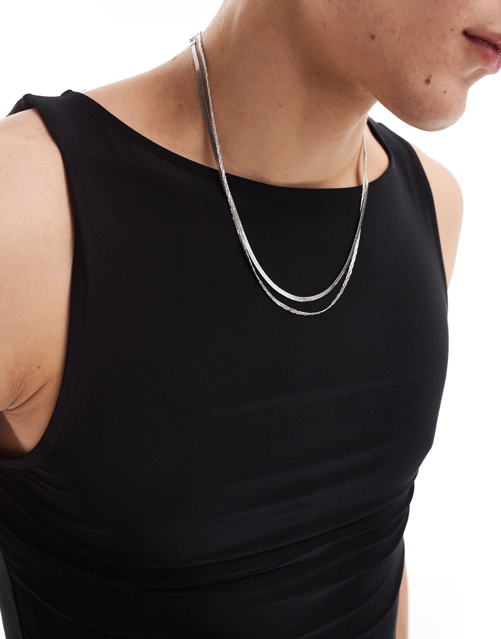 COLLUSION Slash neck muscle fit vest in black - ASOS Sample Sale EU Store