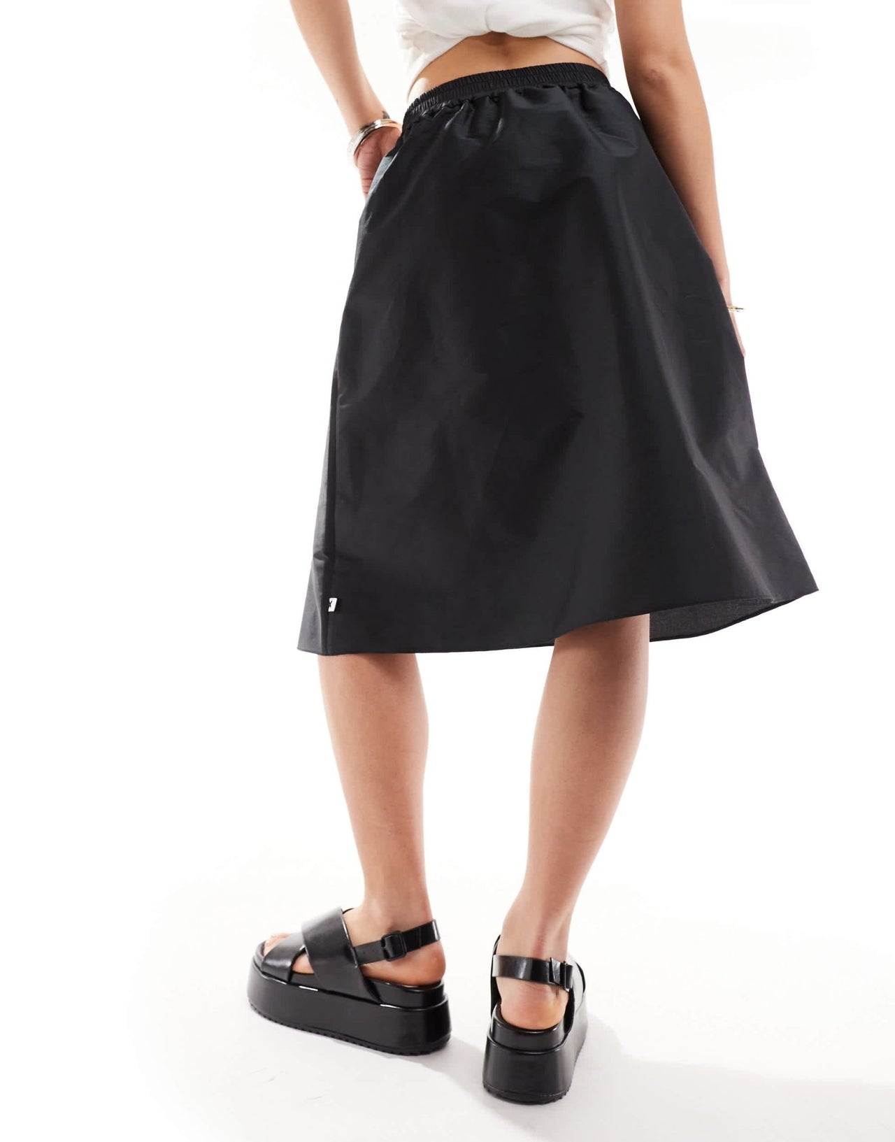 COLLUSION sporty boxer midi skirt in black - ASOS Sample Sale EU Store