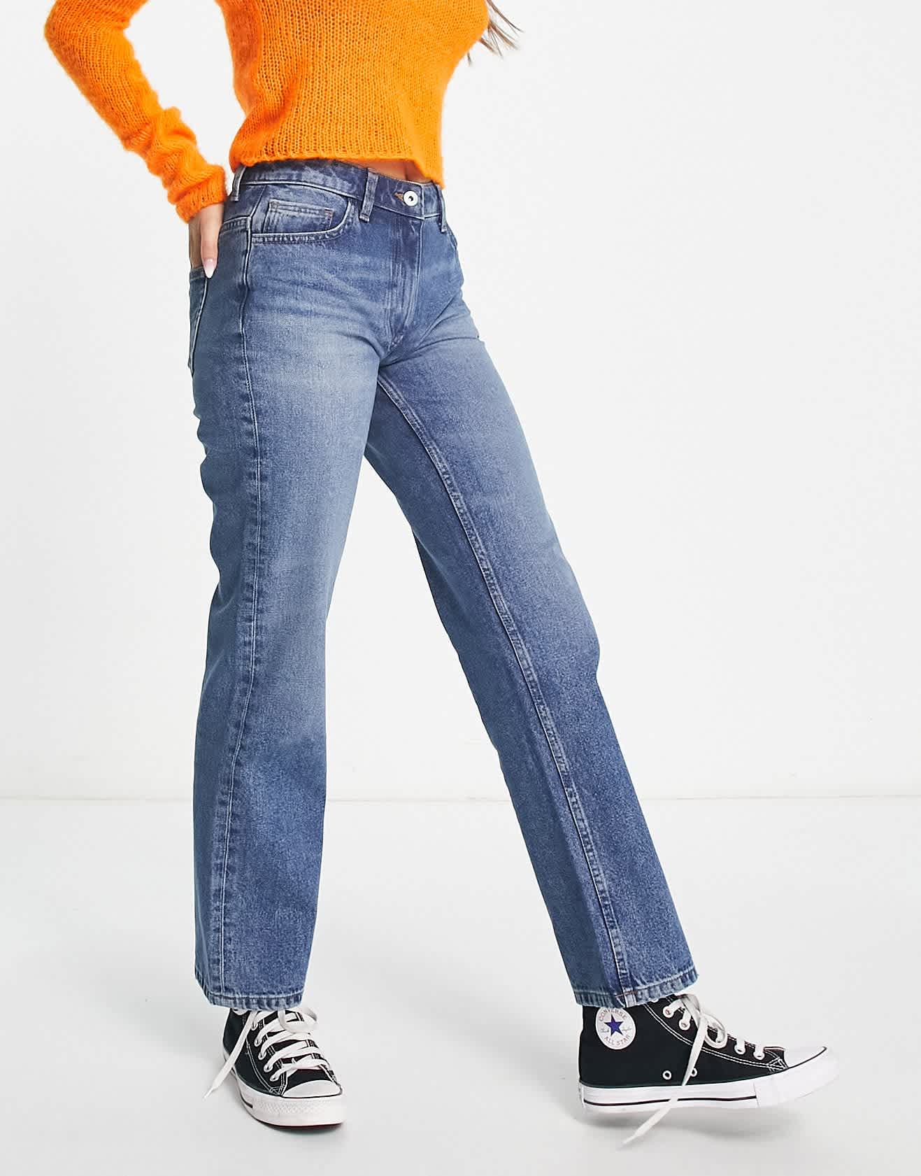 COLLUSION straight leg jeans in mid blue wash - MBLUE - ASOS Sample Sale EU Store