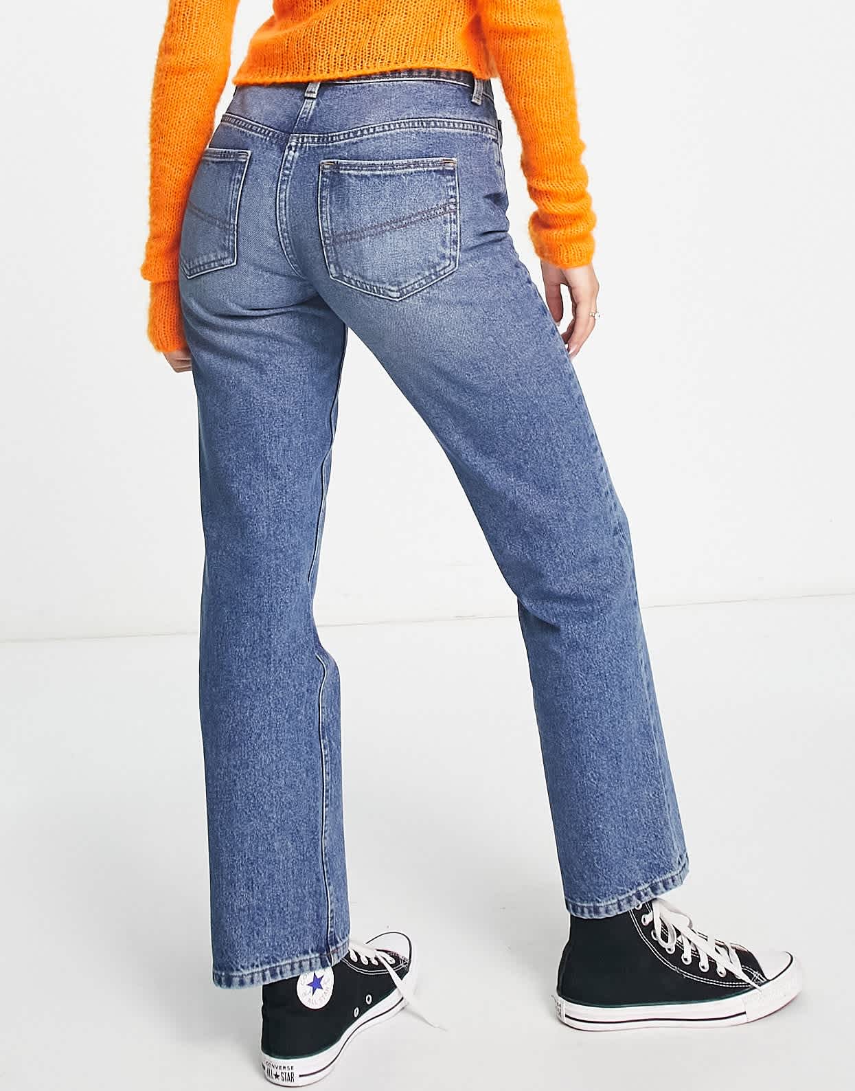 COLLUSION straight leg jeans in mid blue wash - MBLUE - ASOS Sample Sale EU Store