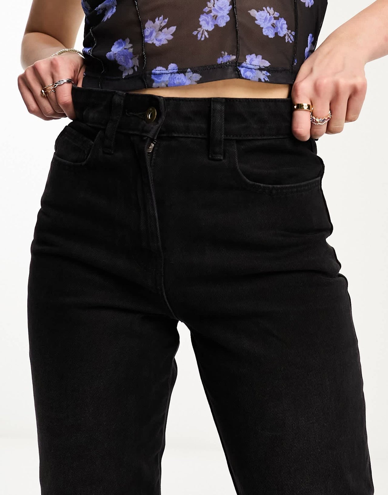 COLLUSION straight leg straight leg jean in black - BLACK - ASOS Sample Sale EU Store