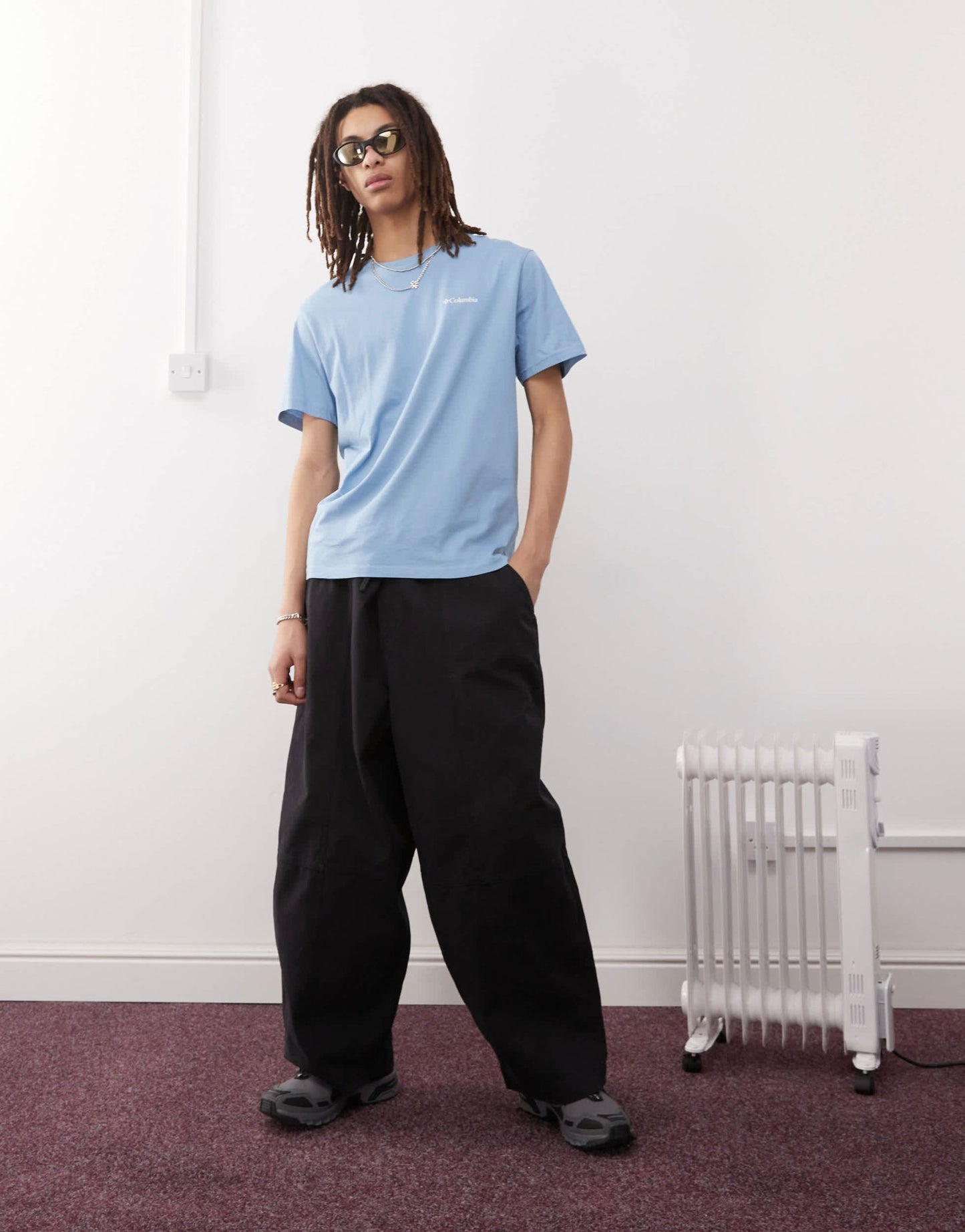 Columbia Barton Springs graphic t-shirt in blue - ASOS Sample Sale EU Store