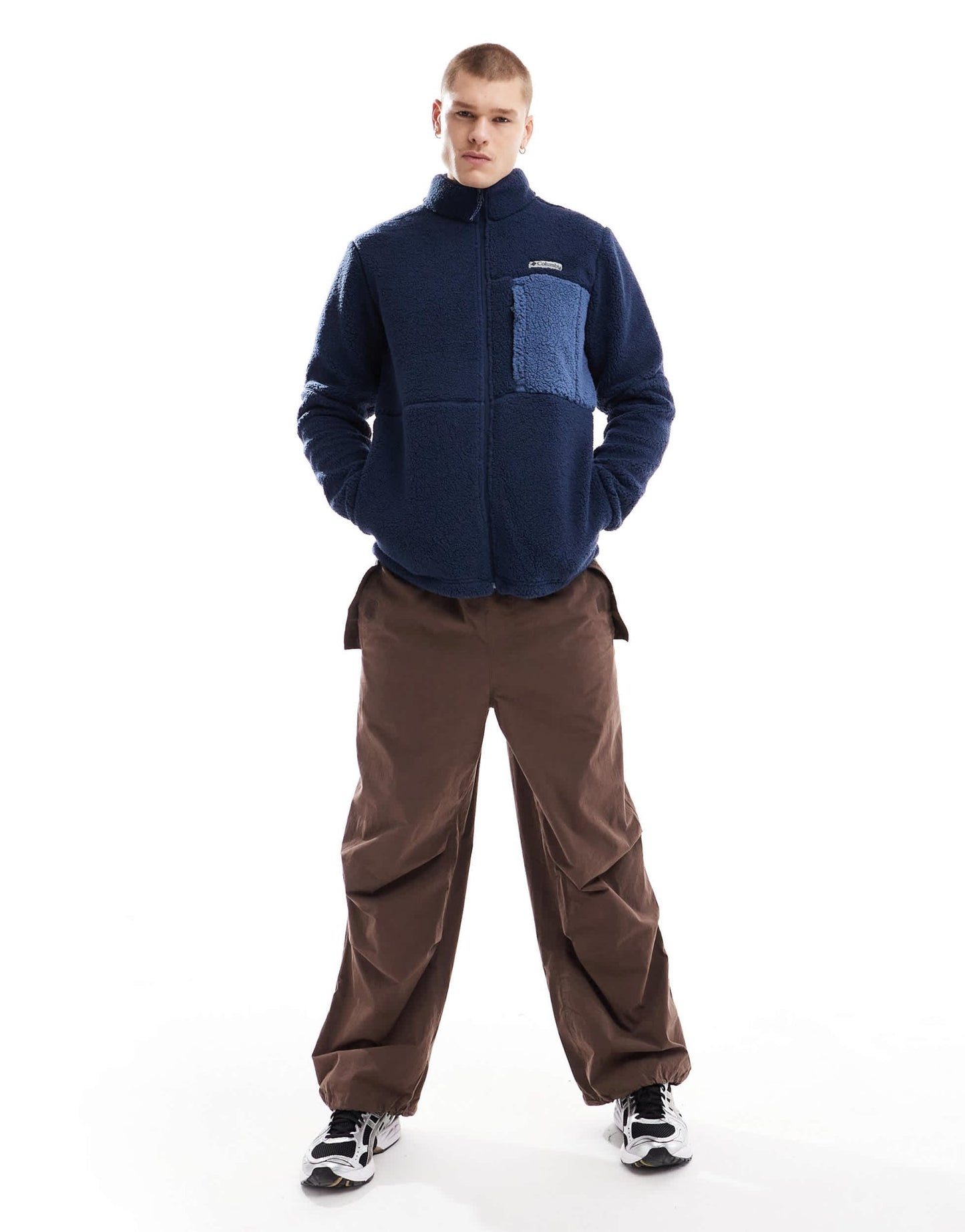 Columbia Mountainside heavyweight fleece in blue - ASOS Sample Sale EU Store