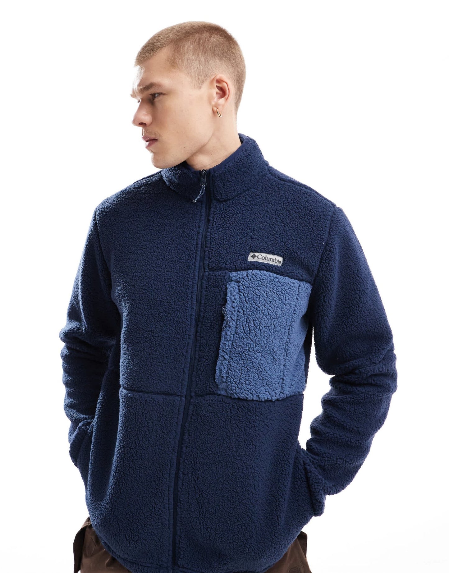 Columbia Mountainside heavyweight fleece in blue - ASOS Sample Sale EU Store