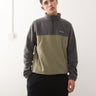 Columbia Steens Mountain half zip fleece in Grey/Khaki