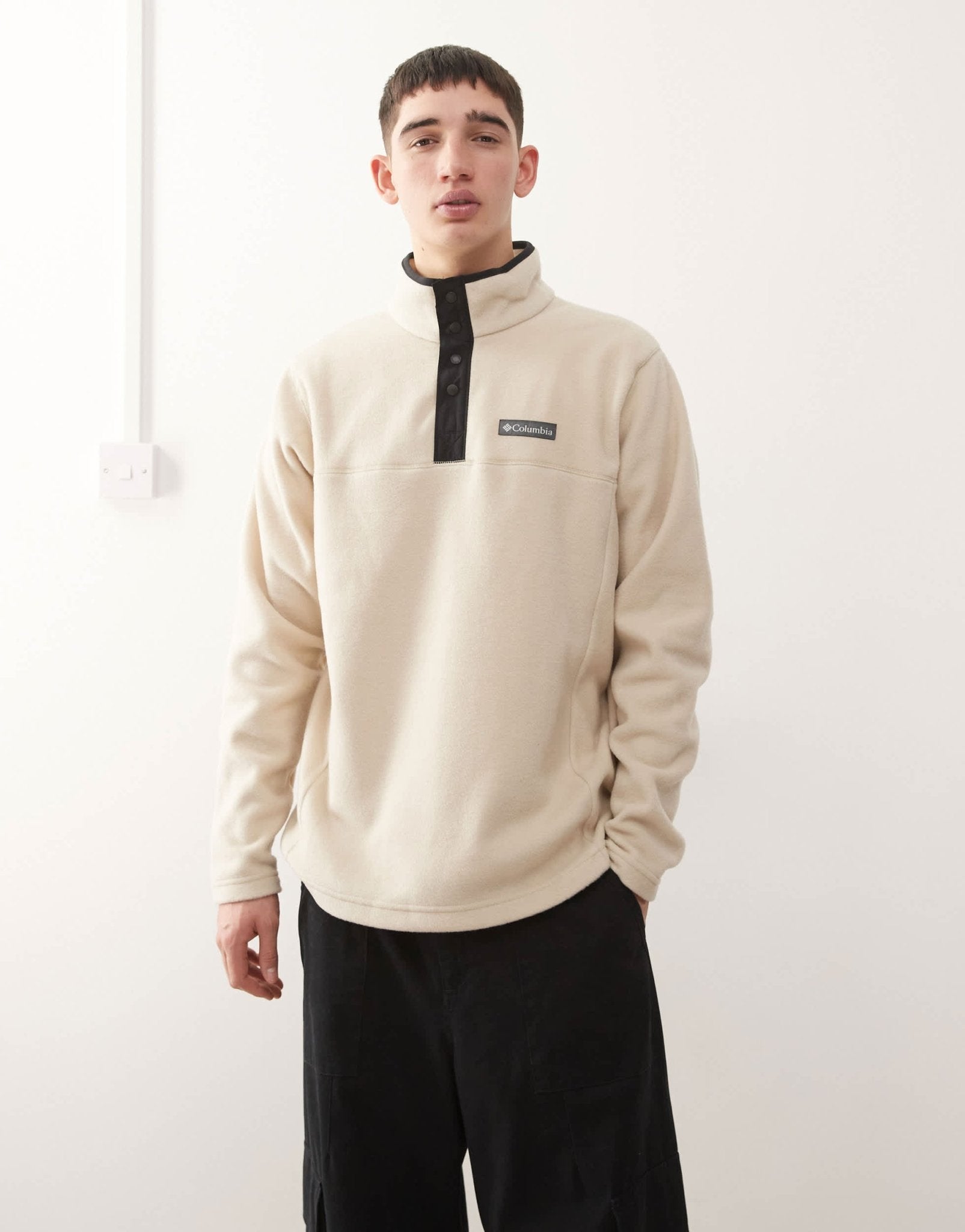 Columbia Steens Mountain II half snap fleece in cream - ASOS Sample Sale EU Store