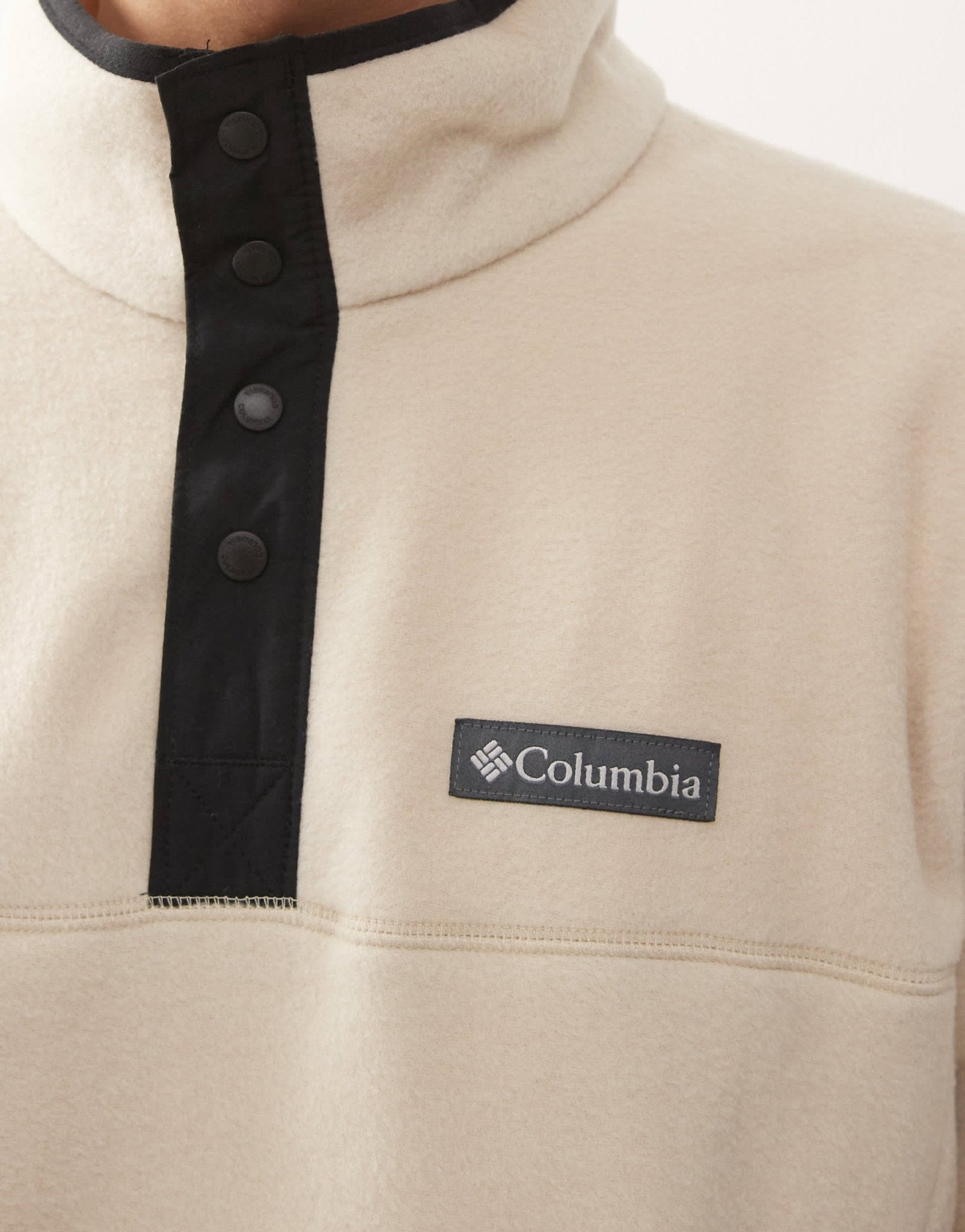 Columbia Steens Mountain II half snap fleece in cream - ASOS Sample Sale EU Store