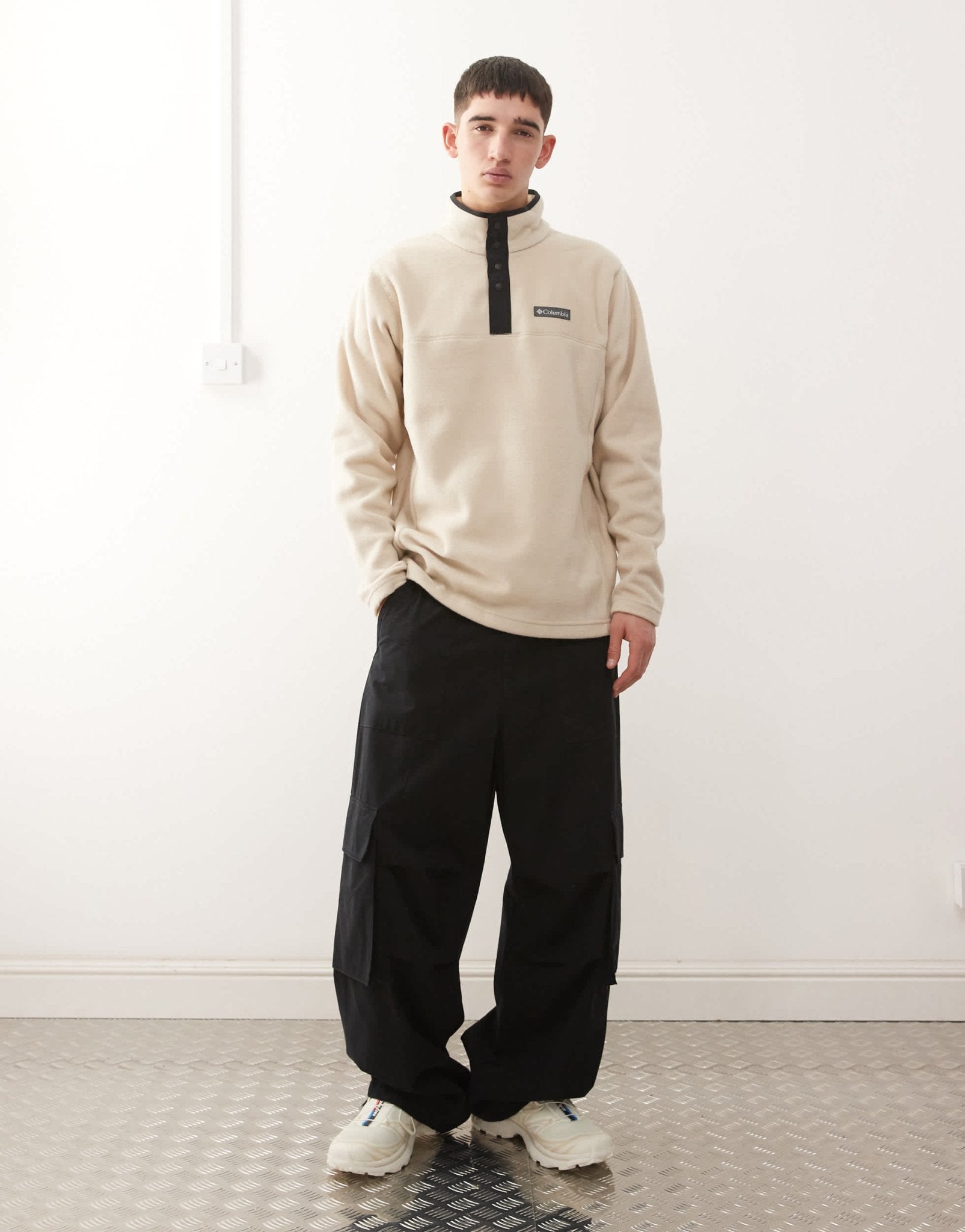 Columbia Steens Mountain II half snap fleece in cream - ASOS Sample Sale EU Store