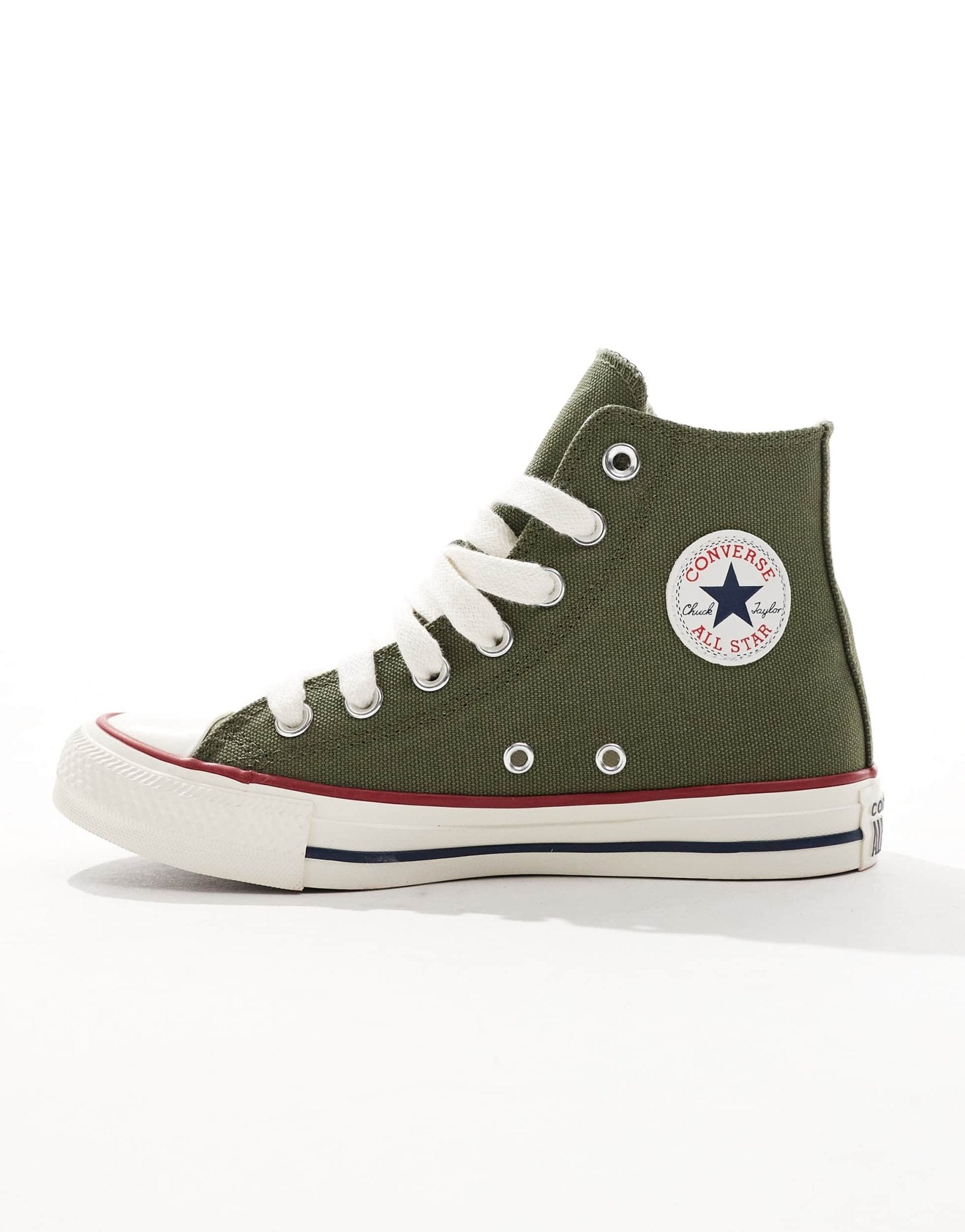 Converse Chuck Taylor All star Hi trainers with chunky laces in green - ASOS Sample Sale EU Store