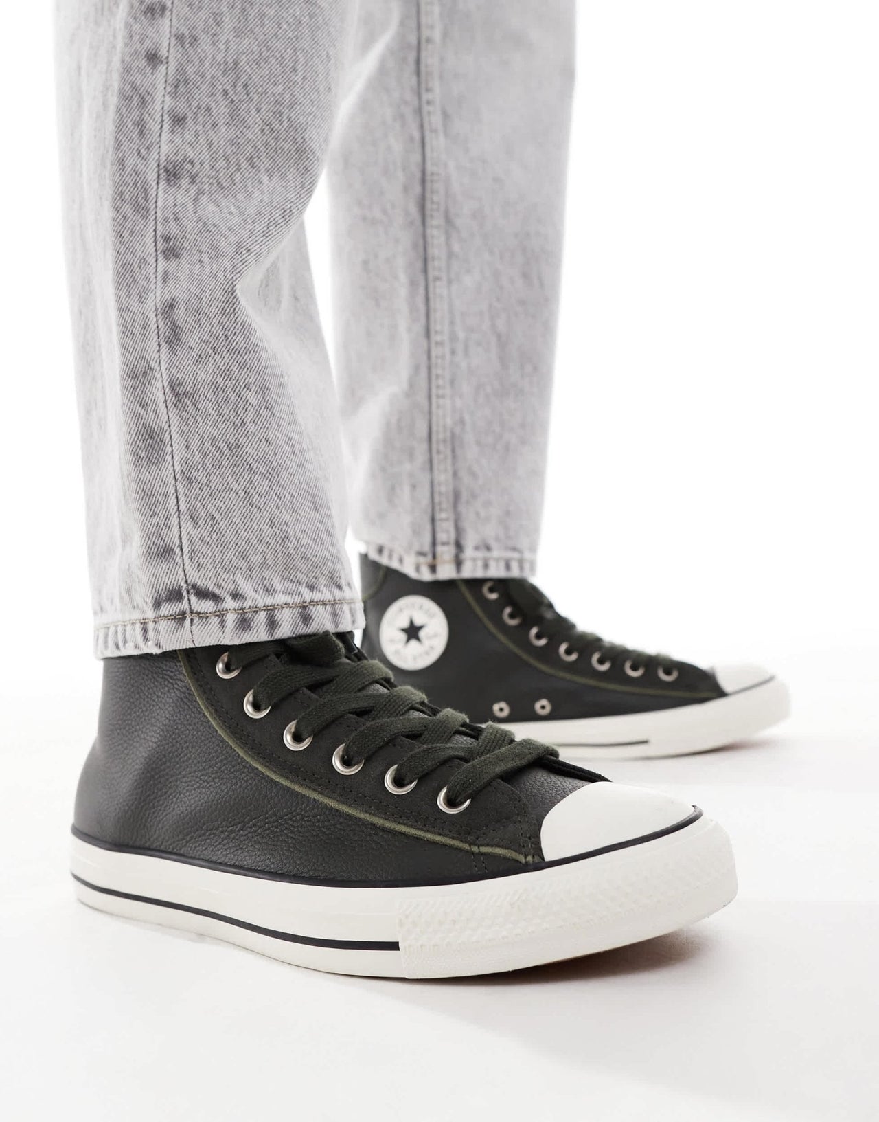 Converse Chuck Taylor All Star Hi Wide fit trainers in khaki - ASOS Sample Sale EU Store