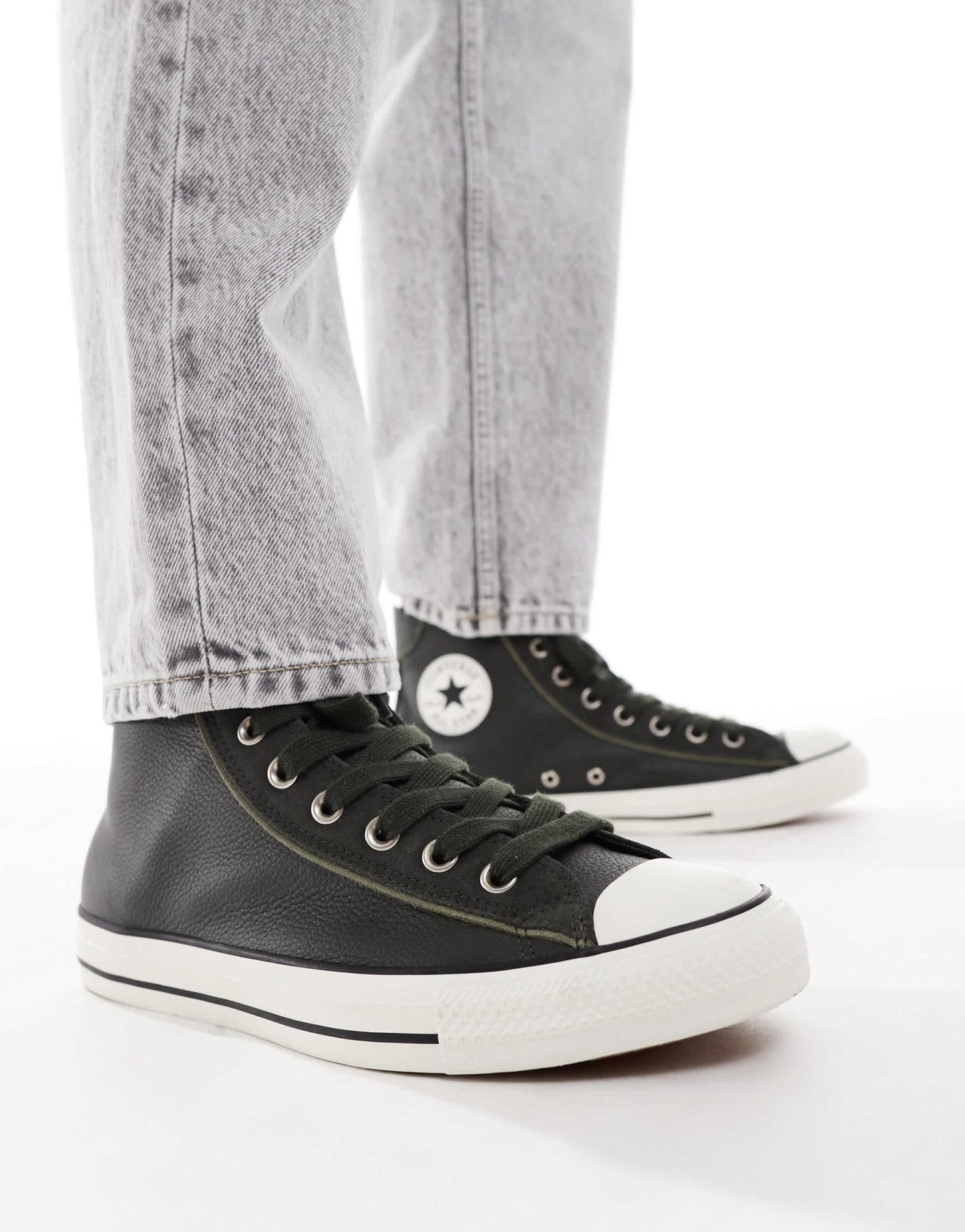 Converse Chuck Taylor All Star Hi Wide fit trainers in khaki - ASOS Sample Sale EU Store