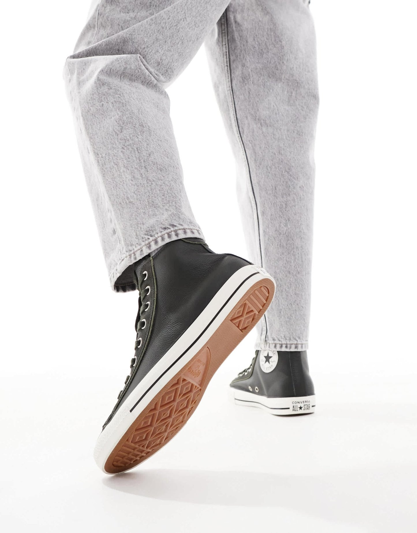 Converse Chuck Taylor All Star Hi Wide fit trainers in khaki - ASOS Sample Sale EU Store