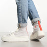 Converse CTAS Hi Construct trainers in grey and red