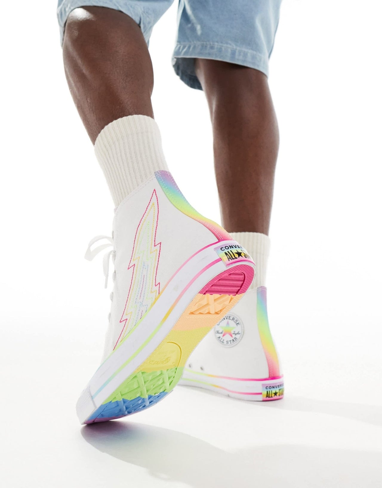 Converse Pride Chuck Taylor All Star Hi trainers in white - ASOS Sample Sale EU Store