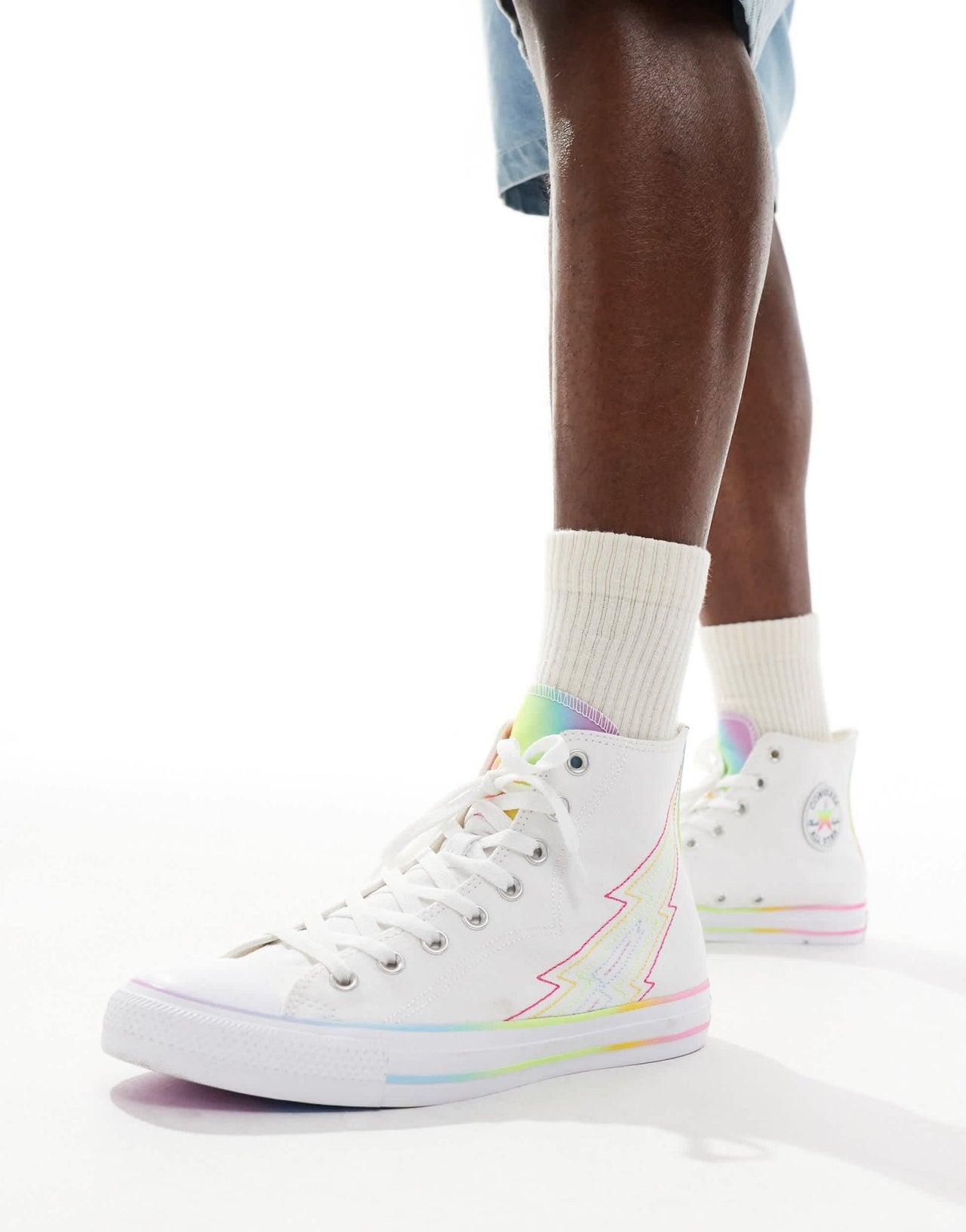 Converse Pride Chuck Taylor All Star Hi trainers in white - ASOS Sample Sale EU Store